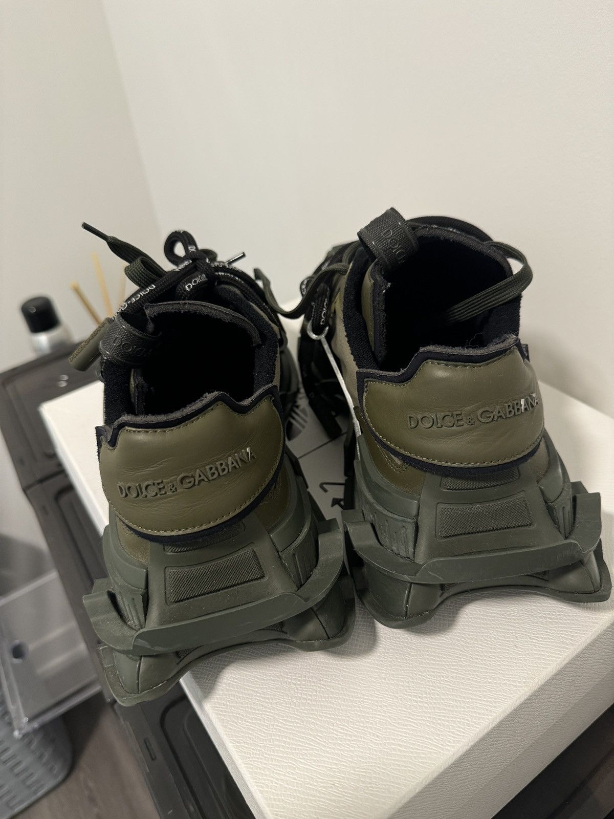Dolce & Gabbana Dolce & Gabbana Space Runner Khaki Sneakers Size US 11 / EU 44 - 5 Thumbnail