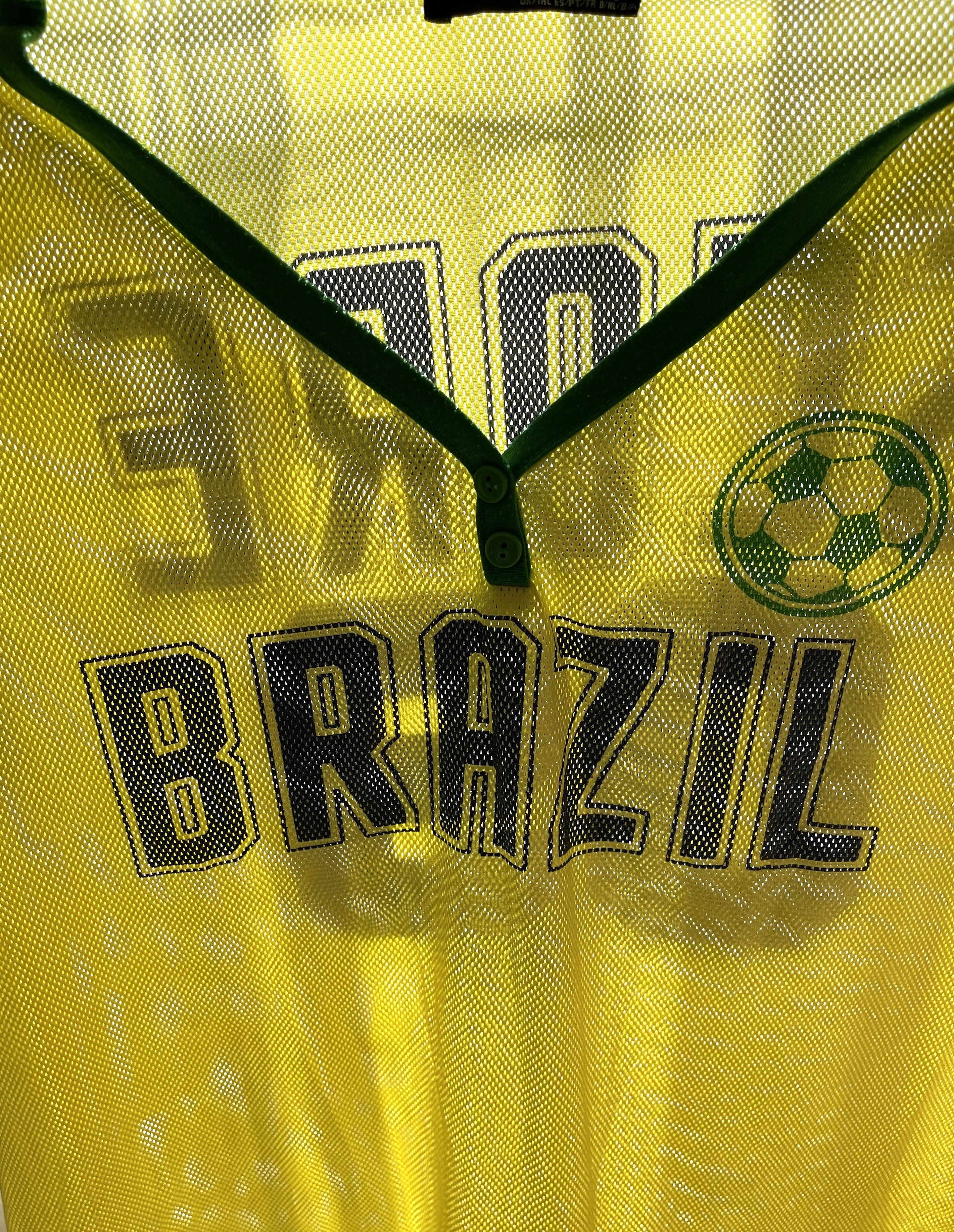 Vintage BRAZIL Football SCORE 09 Size US L / EU 52-54 / 3 - 3 Thumbnail