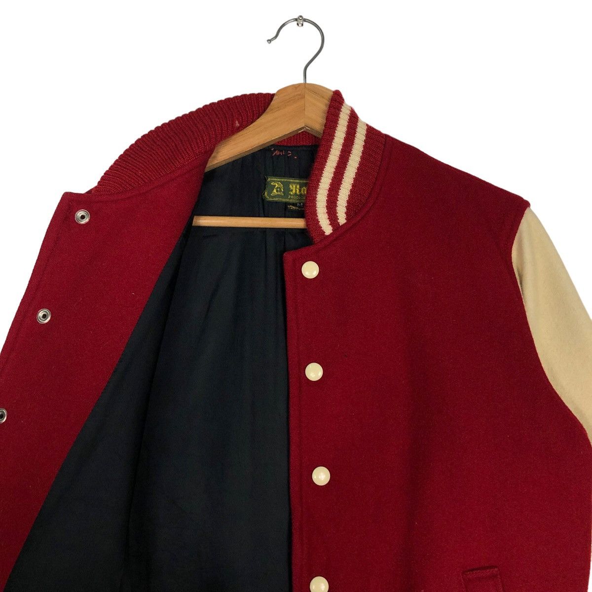 Japanese Brand 🔥90’s Vintage Wool Varsity Bomber Jacket Robe’s Oscar Japan Size US M / EU 48-50 / 2 - 10 Thumbnail