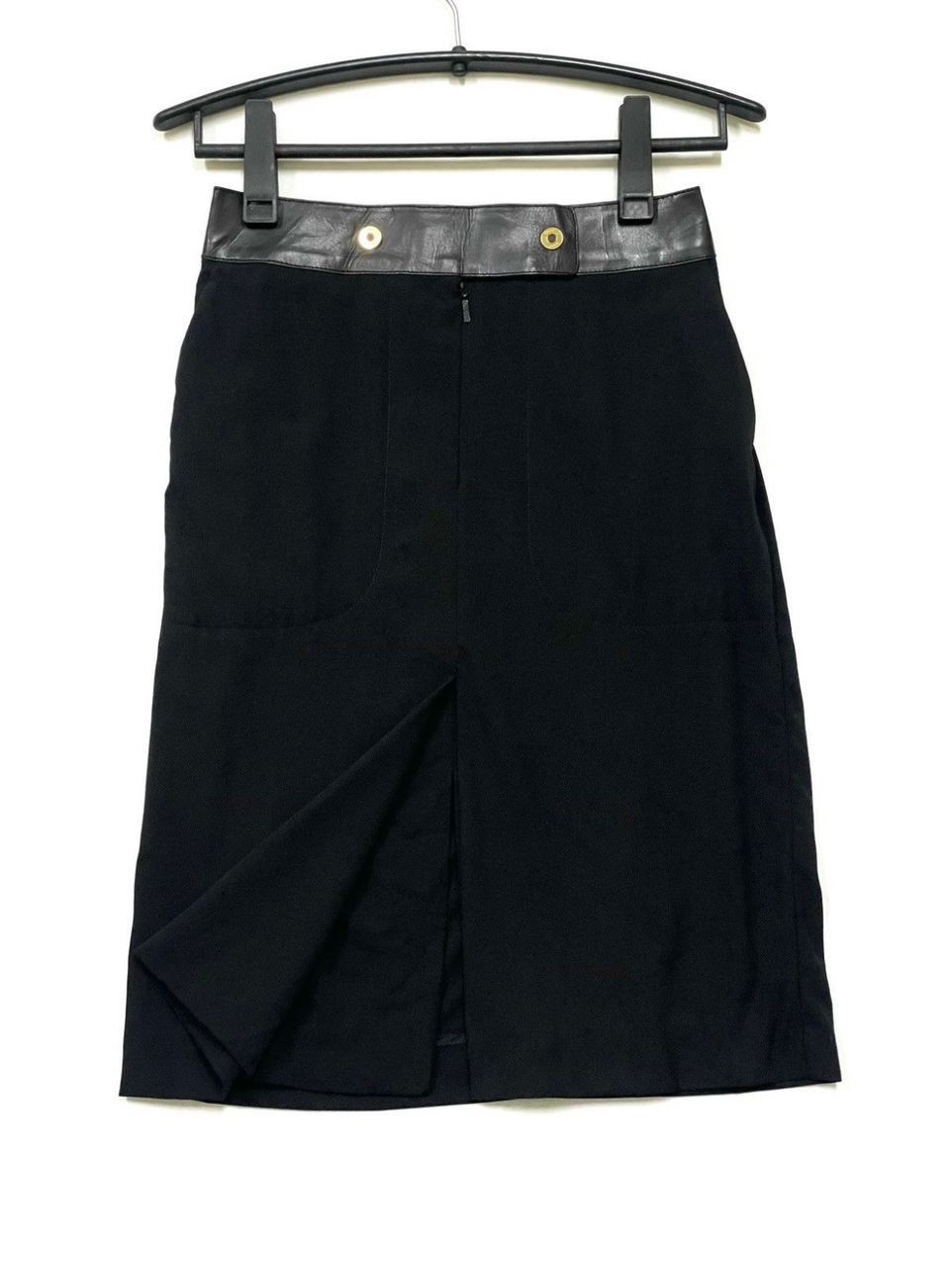 Gucci VINTAGE GUCCI BLACK POCKET SKIRT Size 28" / US 6 / IT 42 - 6 Thumbnail