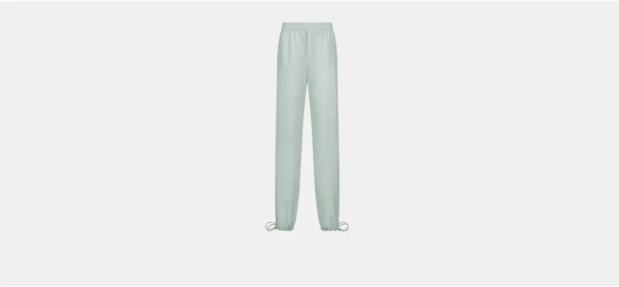 Dior o1w1db10824 Flowing Pants in Sea Green Size US 42 / EU 58 - 6 Thumbnail