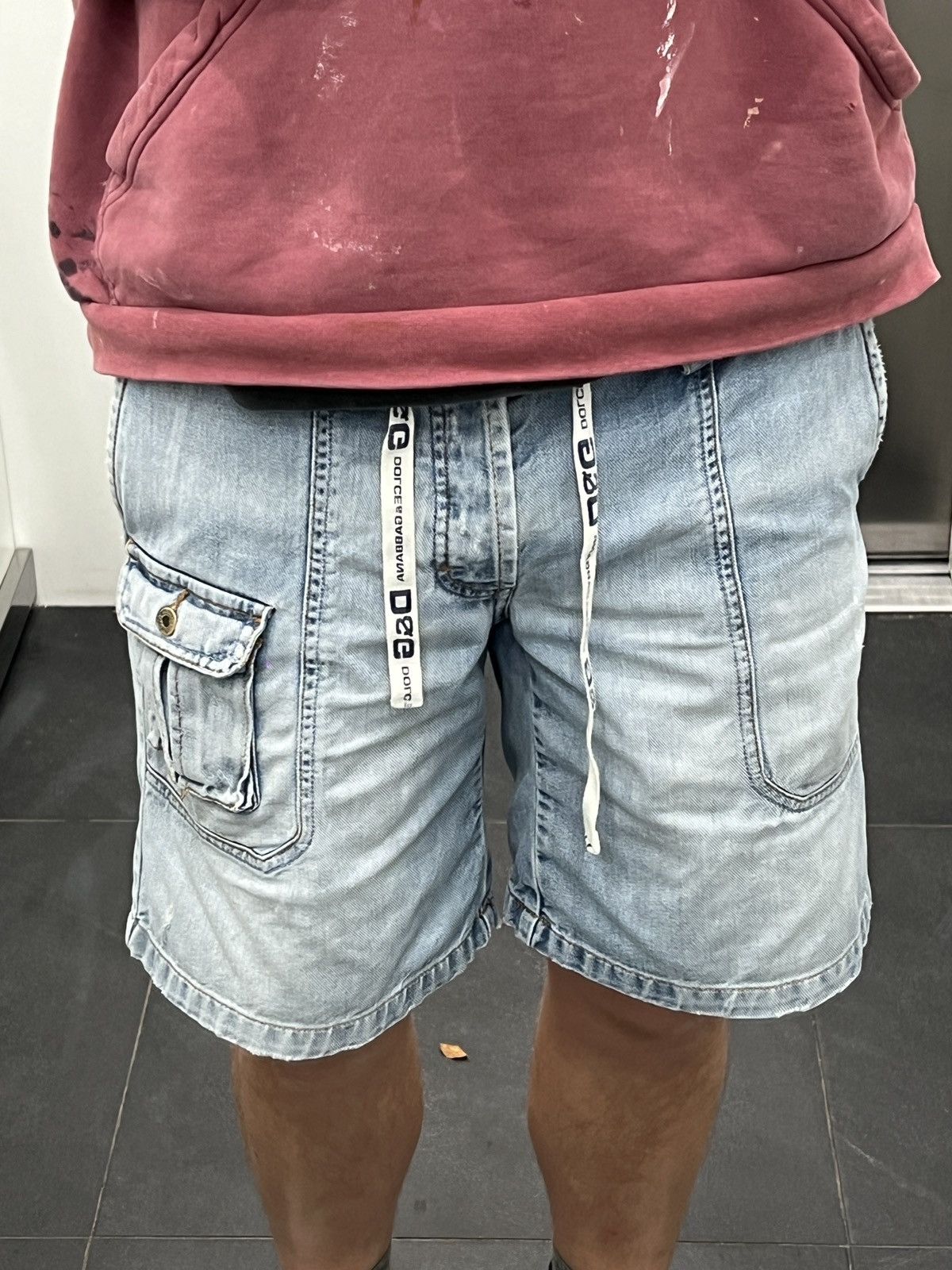 Dolce & Gabbana Dolce & Gabbana washed denim cargo shorts Size US 32 / EU 48 - 3 Thumbnail