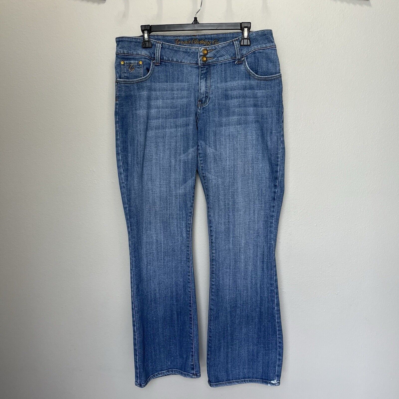 Vintage G-Unit | Vintage Flare Embroidered Pocket Jeans Size 13 Size 32" / US 10 / IT 46 - 3 Thumbnail