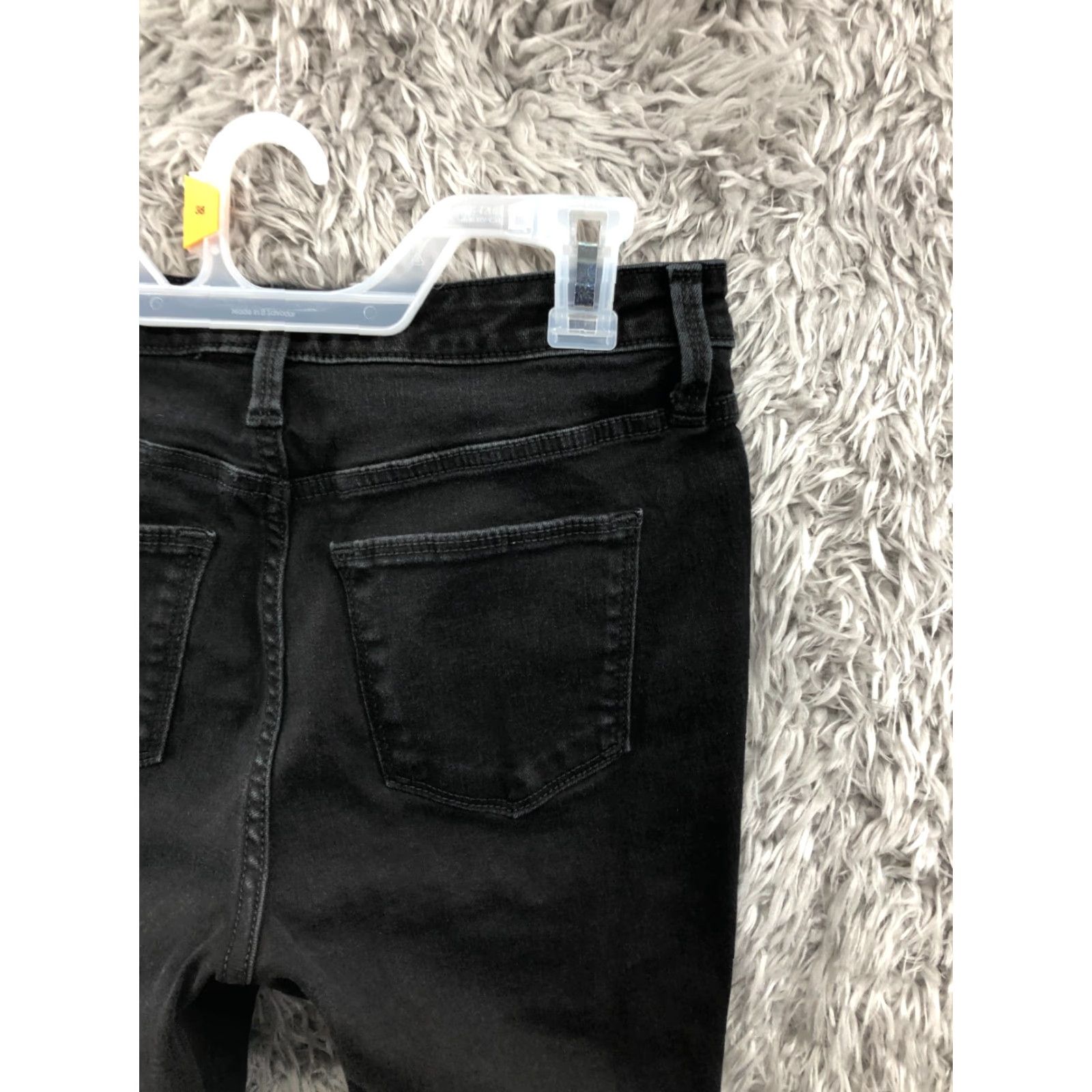 Vintage Universal Thread Jeans Womens Size 6 Mid Rise Skinny 5-Pocket Dark Wash Black Denim Size 28" / US 6 / IT 42 - 6 Thumbnail