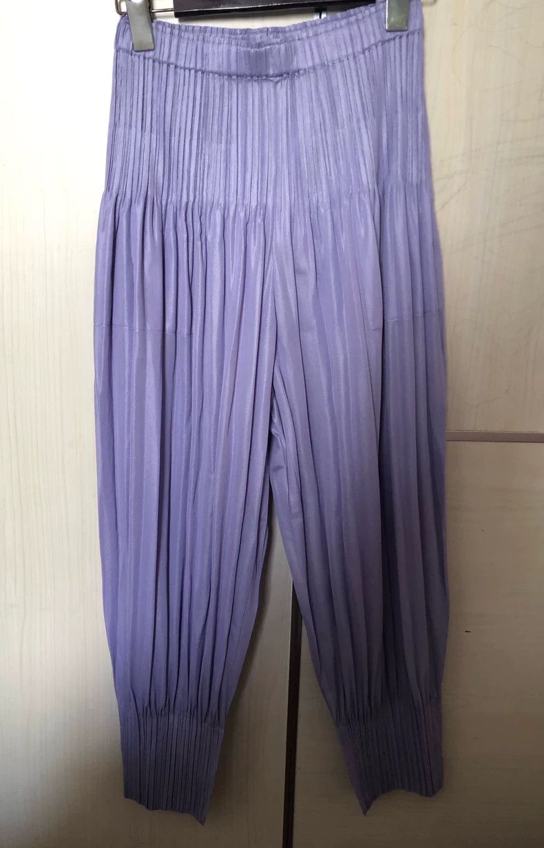 Issey Miyake Issey Miyake size:3 Purple pleated pants Size 42" / US 20 - 1 Thumbnail