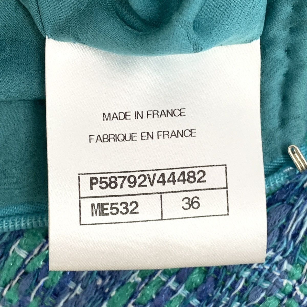Chanel Chanel Blue Linen Sleeveless Woven Tweed Dress K26WX Size S / US 4 / IT 40 - 8 Thumbnail