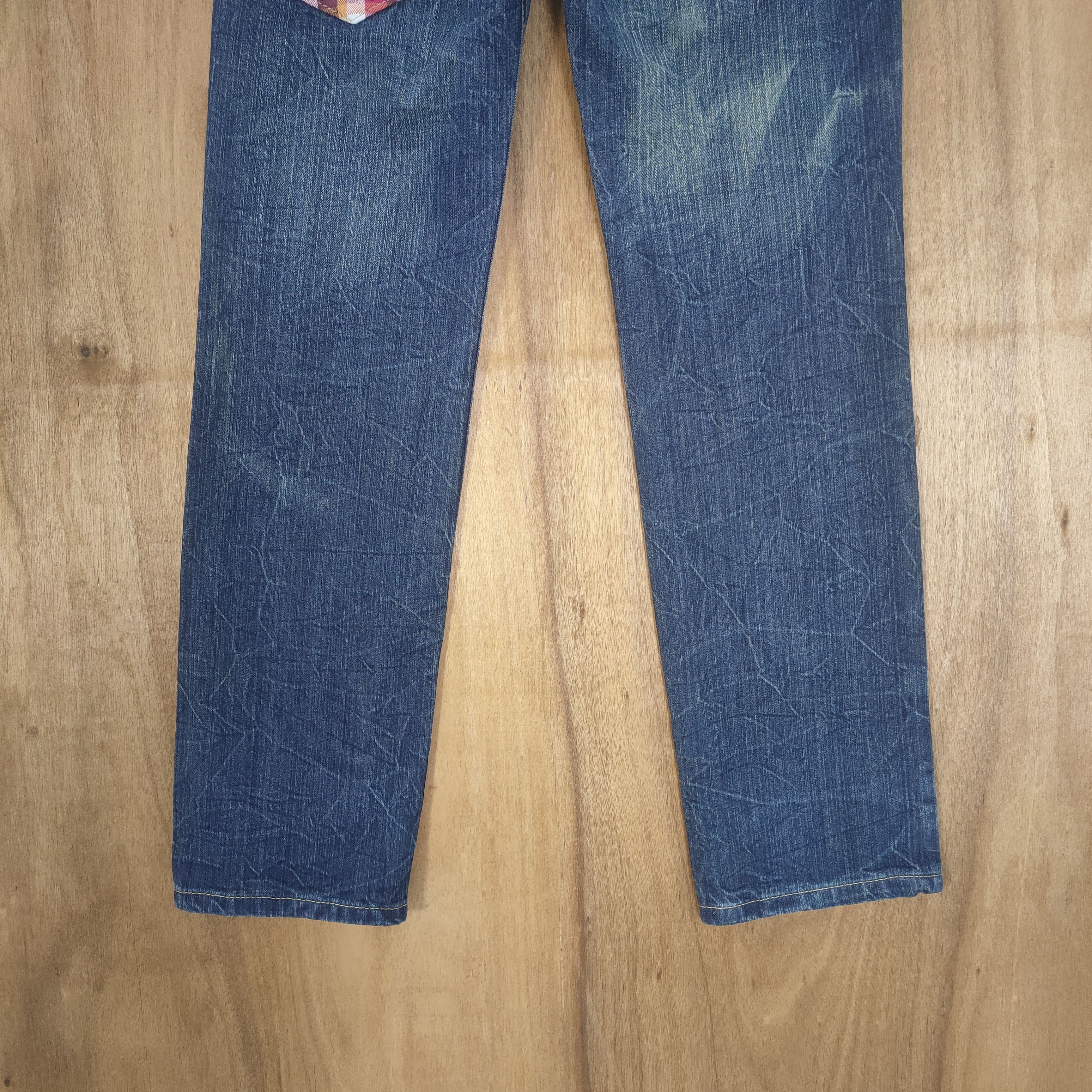 Japanese Brand JAPANESE BRAND DOUBLE WAIST JEAN DENIM CARGO PANTS Size US 31 - 8 Thumbnail