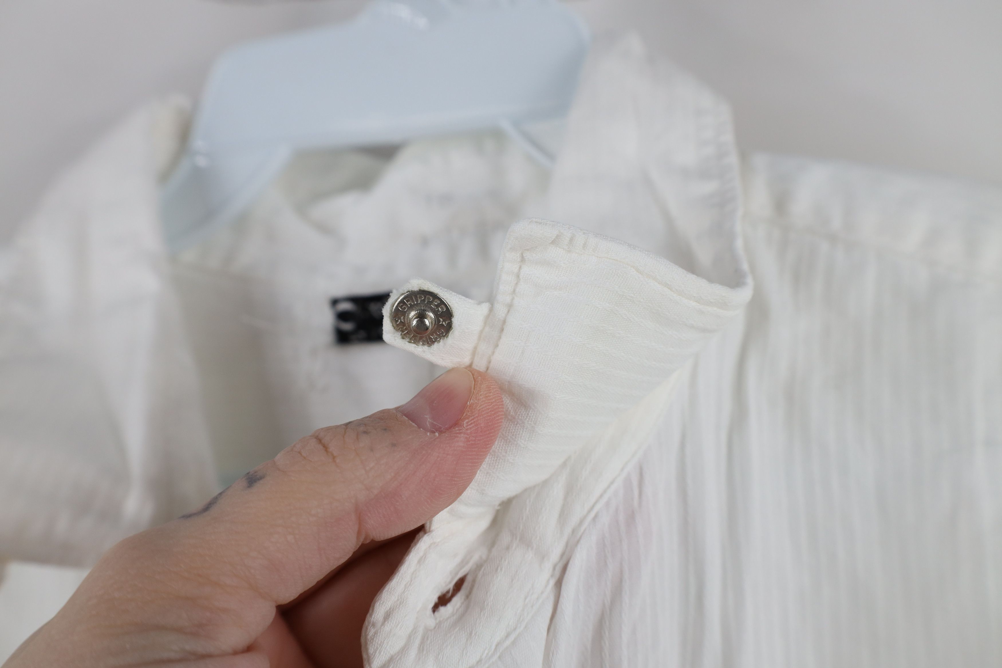 Vintage Vintage 50s 60s Streetwear Sheer Ribbed Button Shirt USA Size US M / EU 48-50 / 2 - 10 Thumbnail