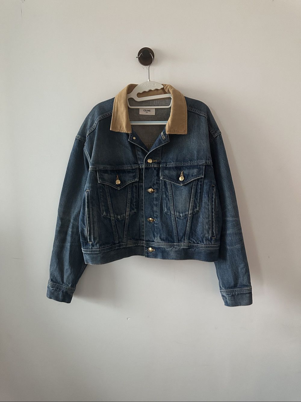 Celine Celine Logo Denim Jacket Size XS Size XS / US 0-2 / IT 36-38 - 1 Thumbnail