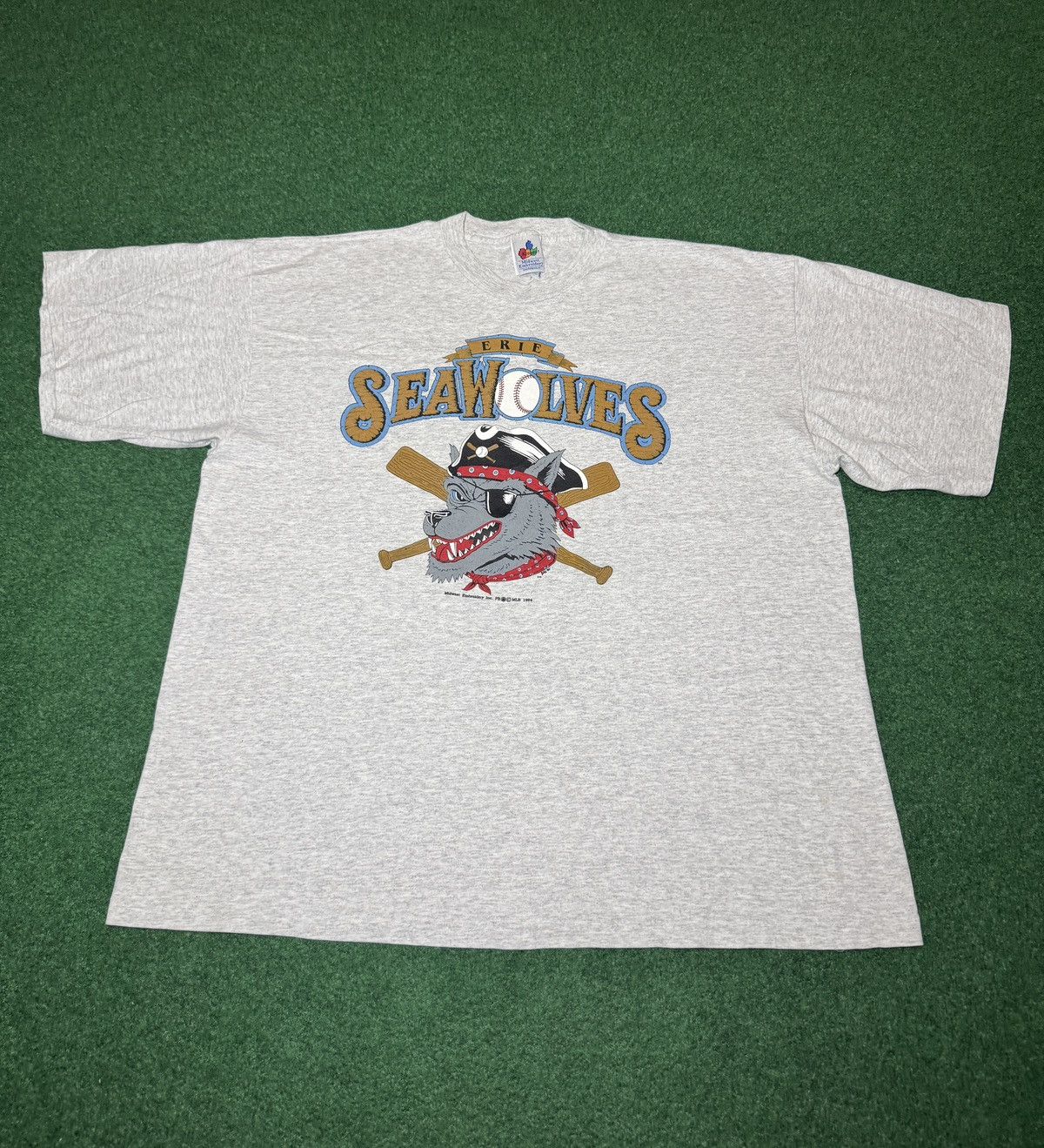 Vintage Erie Seawolves Vintage 90s Logo Baseball XXL 26x31 T Shirt Size US XXL / EU 58 / 5 - 1 Thumbnail