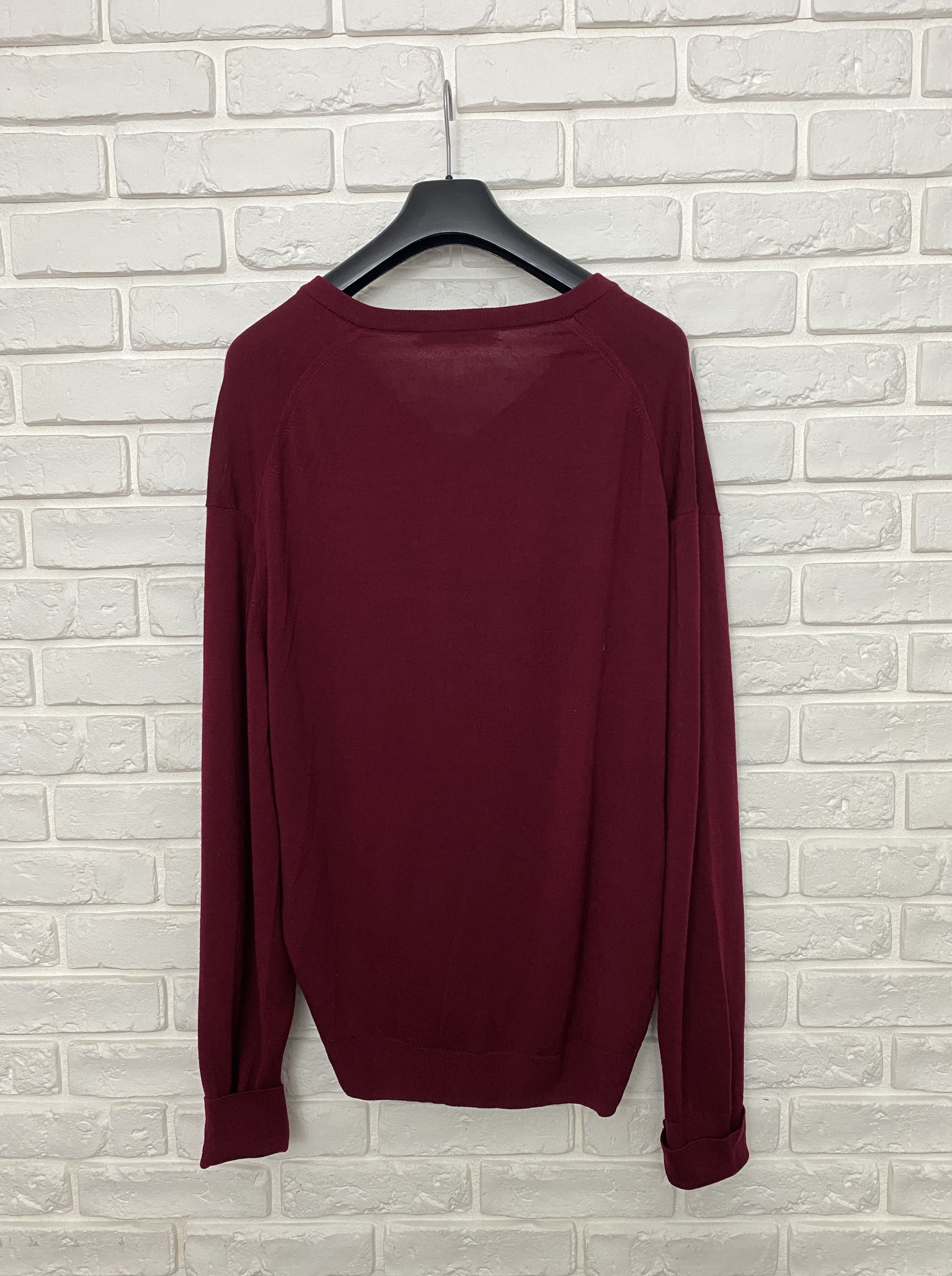 Burberry Burberrys Burberry Wool Sweater V-Neck Pullover Size 46" Size US XL / EU 56 / 4 - 7 Thumbnail