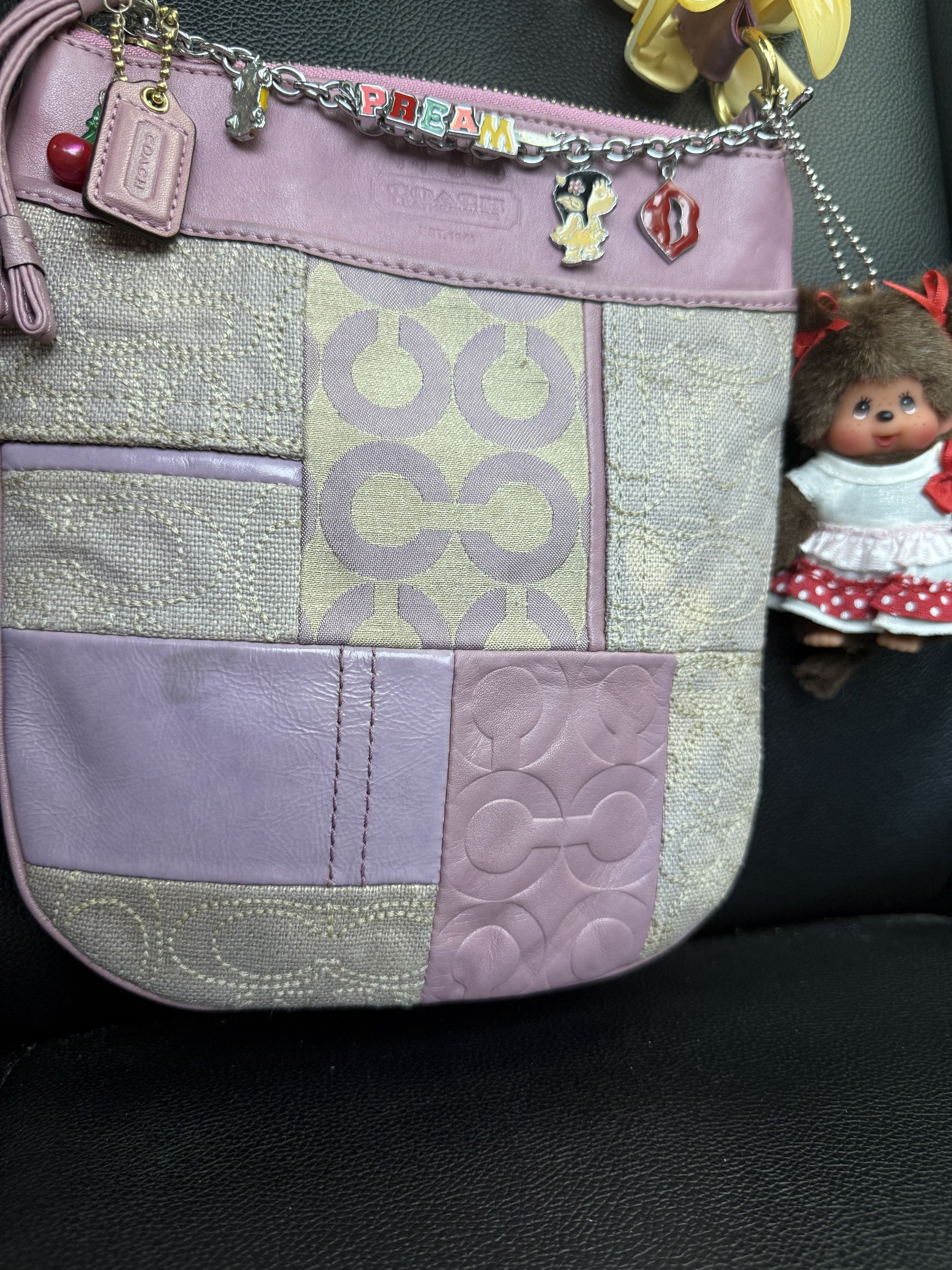 Coach Coach 2000s Ali Patchwork Swingpack Bag Lilac Y2K Vintage Size ONE SIZE - 7 Thumbnail