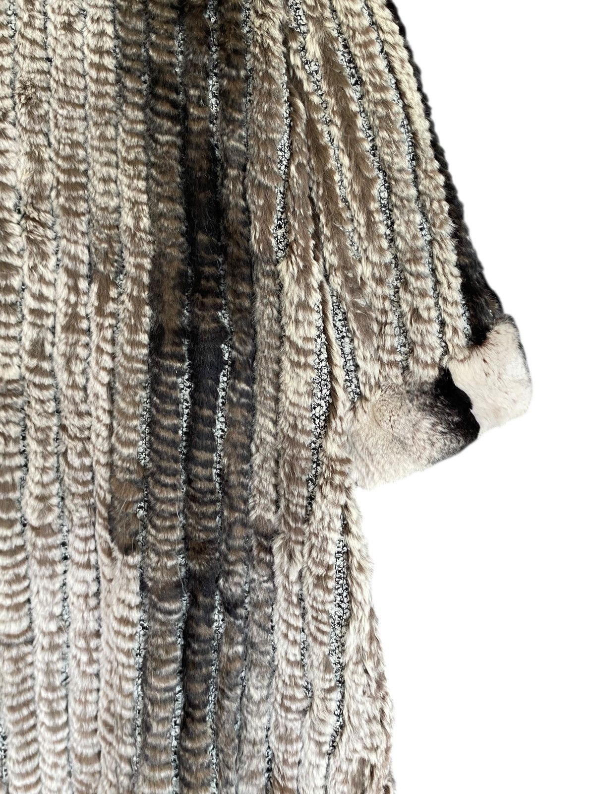 Balmain Very Rare Vintage Balmain 100% Silk Rabbit Fur Parka 1990s Size US L / EU 52-54 / 3 - 10 Thumbnail