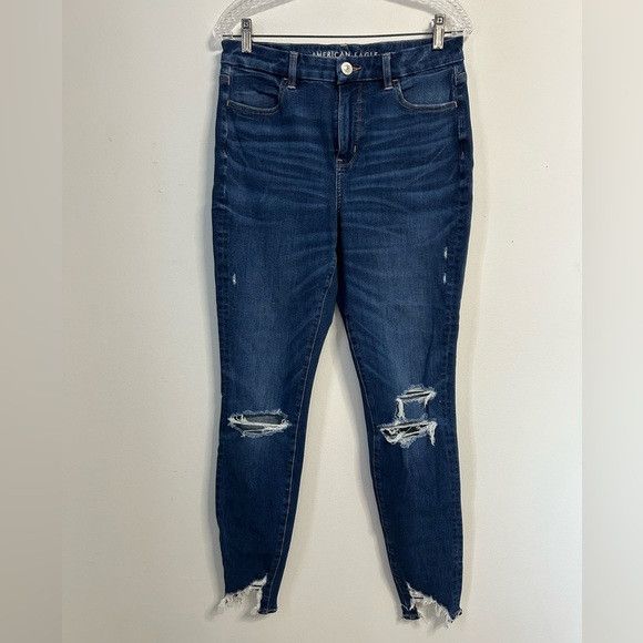 American Eagle Outfitters American Eagle Curvy Hi Rise Jeggings Size 30" / US 8 / IT 44 - 1 Thumbnail
