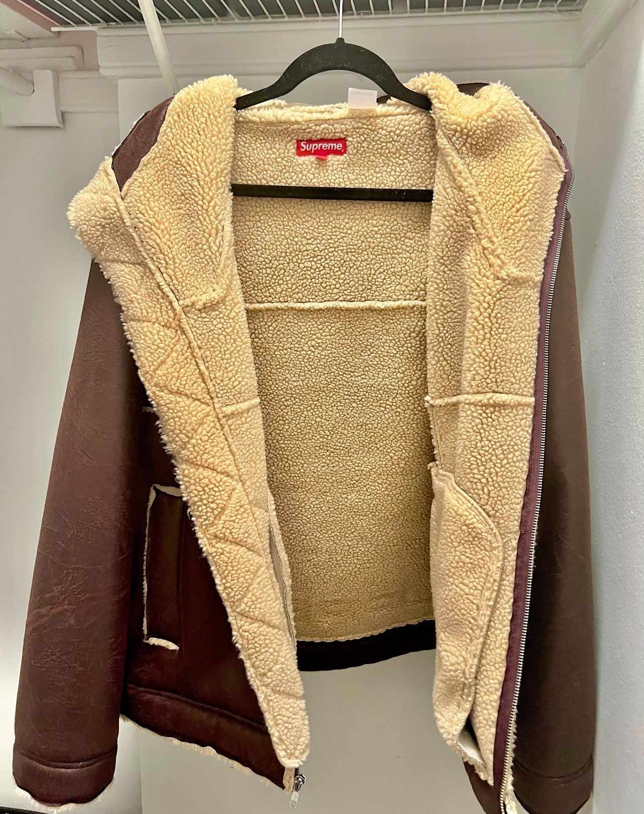 Supreme Faux Shearling Hooded Jacket (SS23)