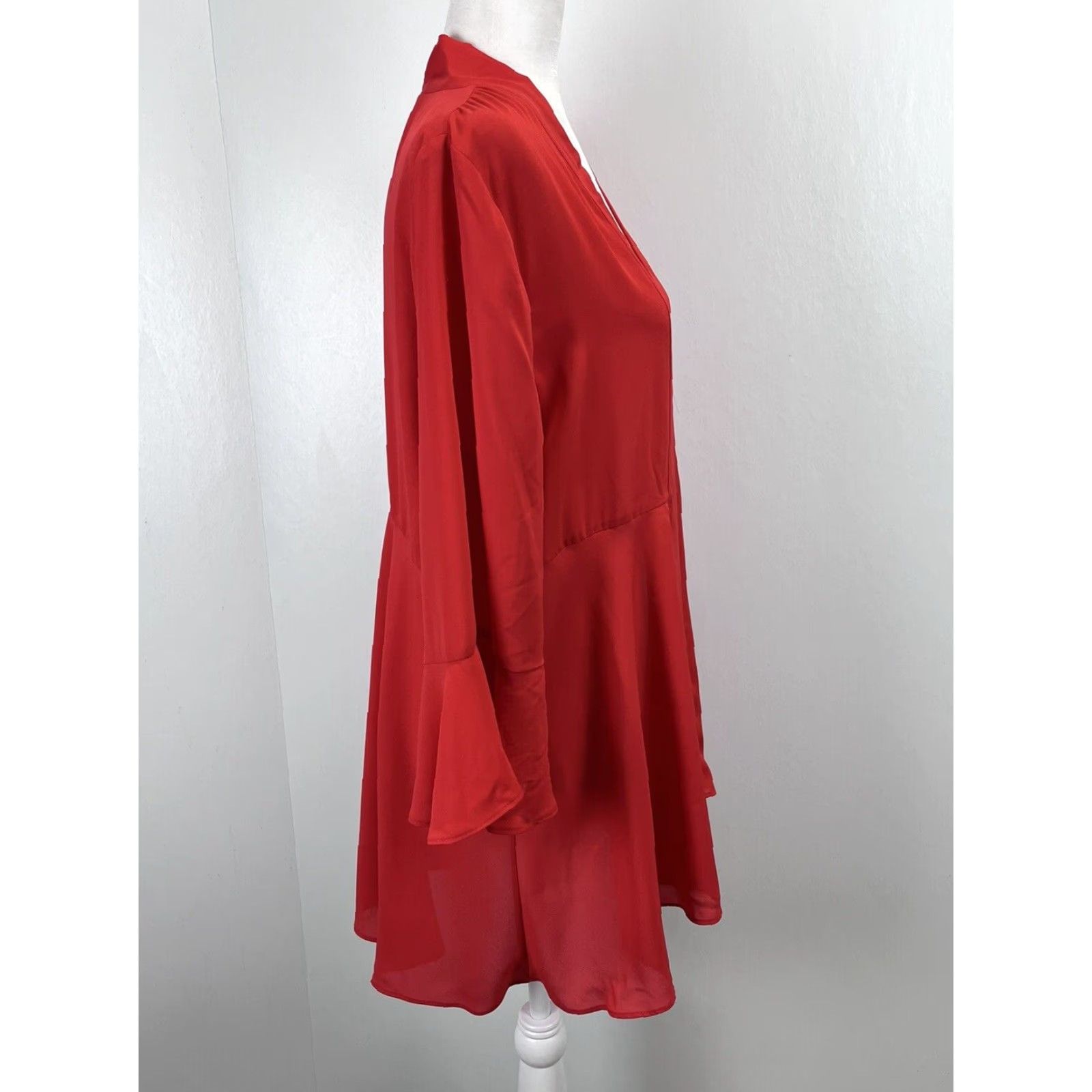 Soft Surroundings Soft Surroundings Lightweight Open Topper Jacket Sz L VGUC Flutter Sleeve Red Size L Regular Women Jacket Topper Red Lightweight Open Size L / US 10 / IT 46 - 4 Thumbnail