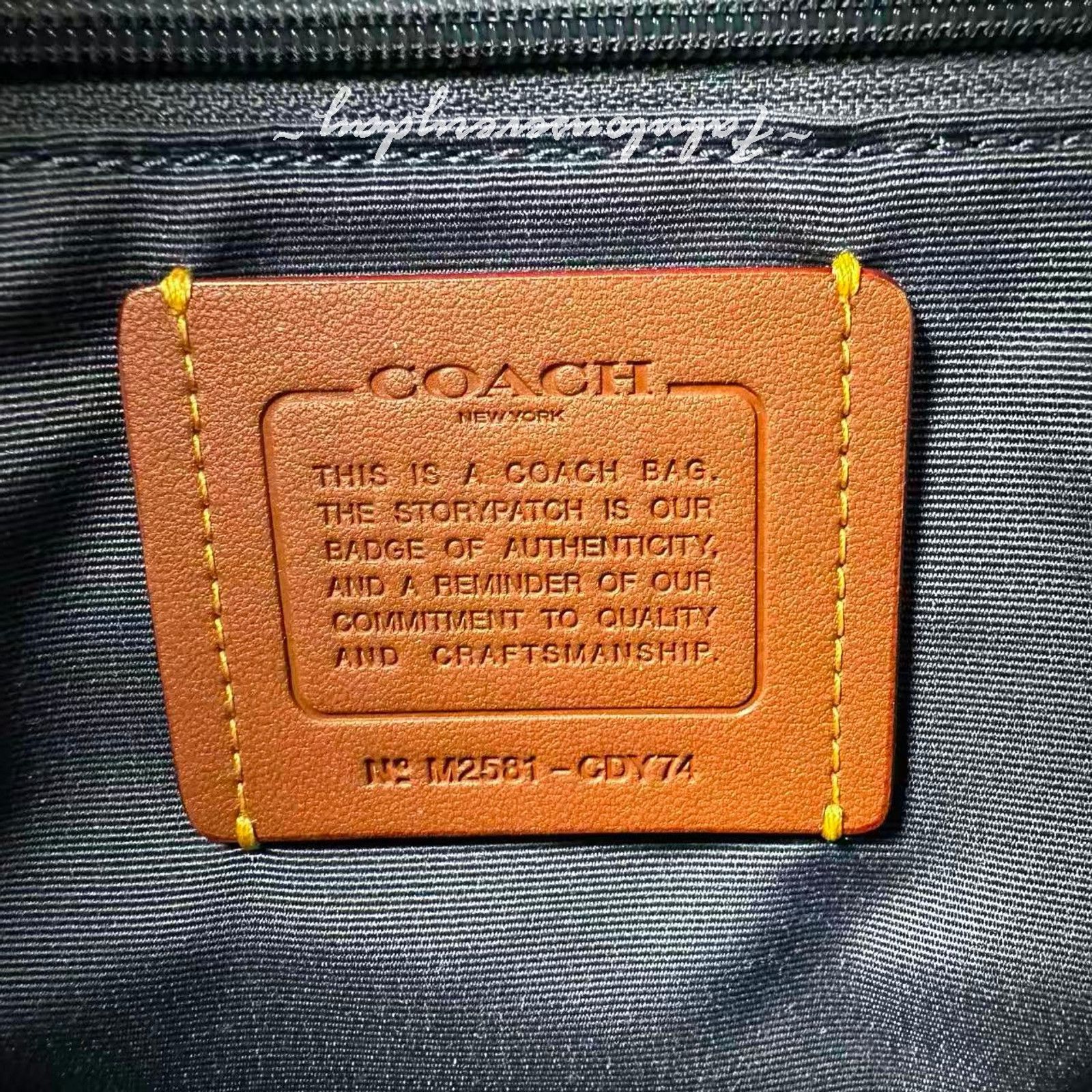 Coach Coach Rowan Satchel Crossbody Loved Denim Charms/Gold/Indigo Size ONE SIZE - 8 Thumbnail