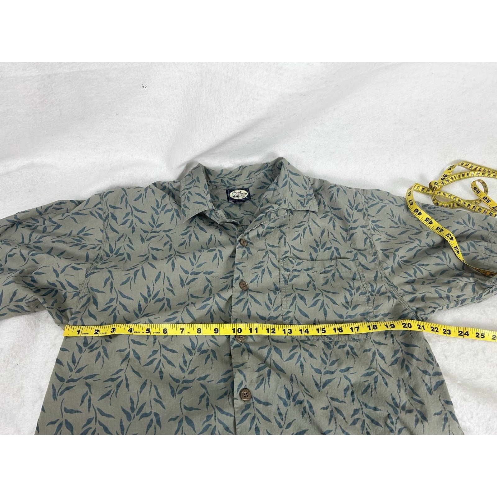 Tommy Bahama VTG Tommy Bahama Leaf Print Hawaiian Shirt M Hong Kong Size US M / EU 48-50 / 2 - 4 Thumbnail
