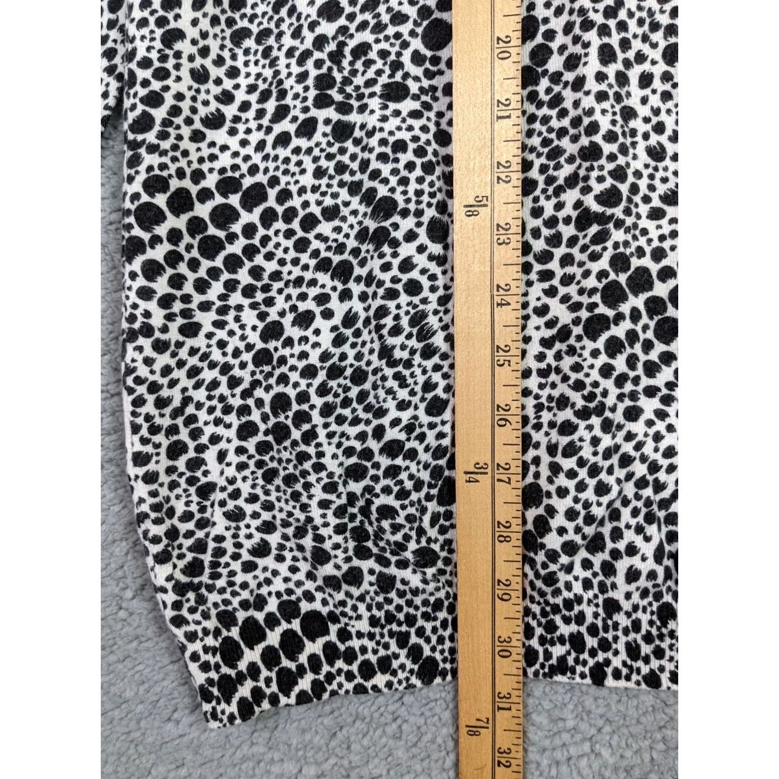 Marks & Spencer Marks & Spencer Women’s Black White Printed 3/4 Sleeve Sweater Sz US 14 UK18 Plus Size Multicolor Animal Print Knitted Pullover Womens Size XL / US 12-14 / IT 48-50 - 7 Thumbnail