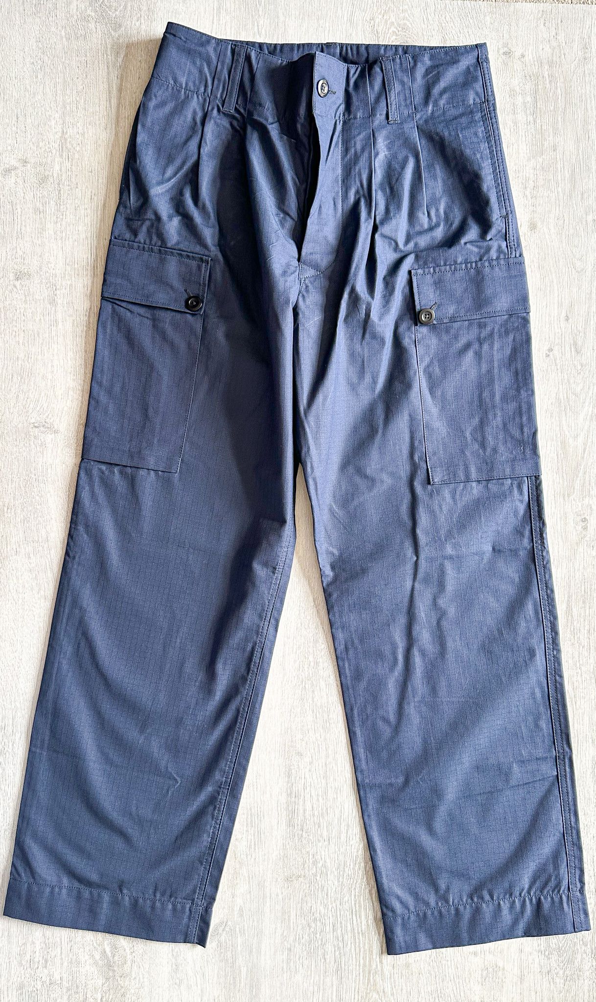 Nigel Cabourn Nigel Cabourn Ripstop Cotton Dutch Pants Trousers in Navy ...