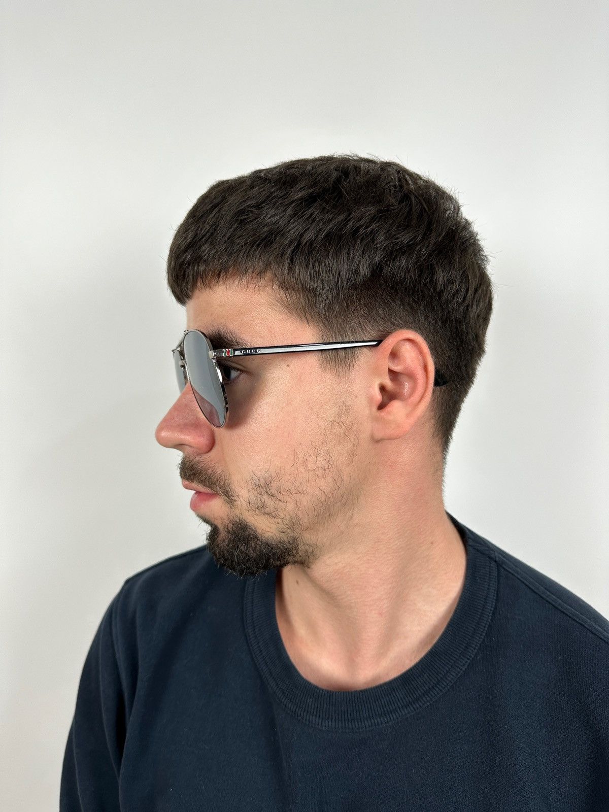 Gucci Gucci Pilot Aviator Sunglasses GG0043SA Size ONE SIZE - 4 Thumbnail