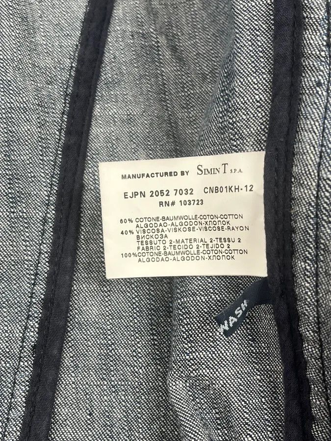 Emporio Armani AW2005 Emporio Armani Black Fleece & Denim Hybrid Jacket Size US L / EU 52-54 / 3 - 12 Thumbnail
