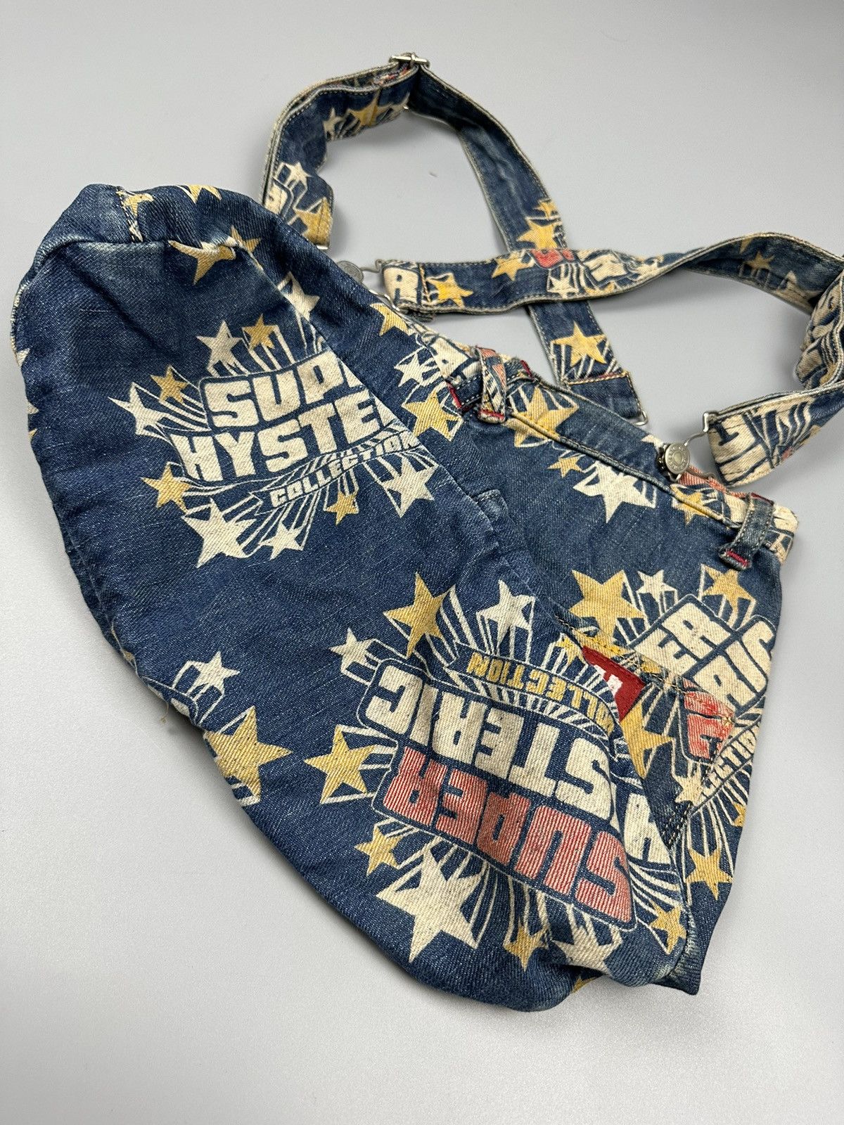 Hysteric Glamour × Japanese Brand 🔥Rare🔥Vintage Hysteric Glamour Stars Sling/Tote Bags Size ONE SIZE - 4 Thumbnail