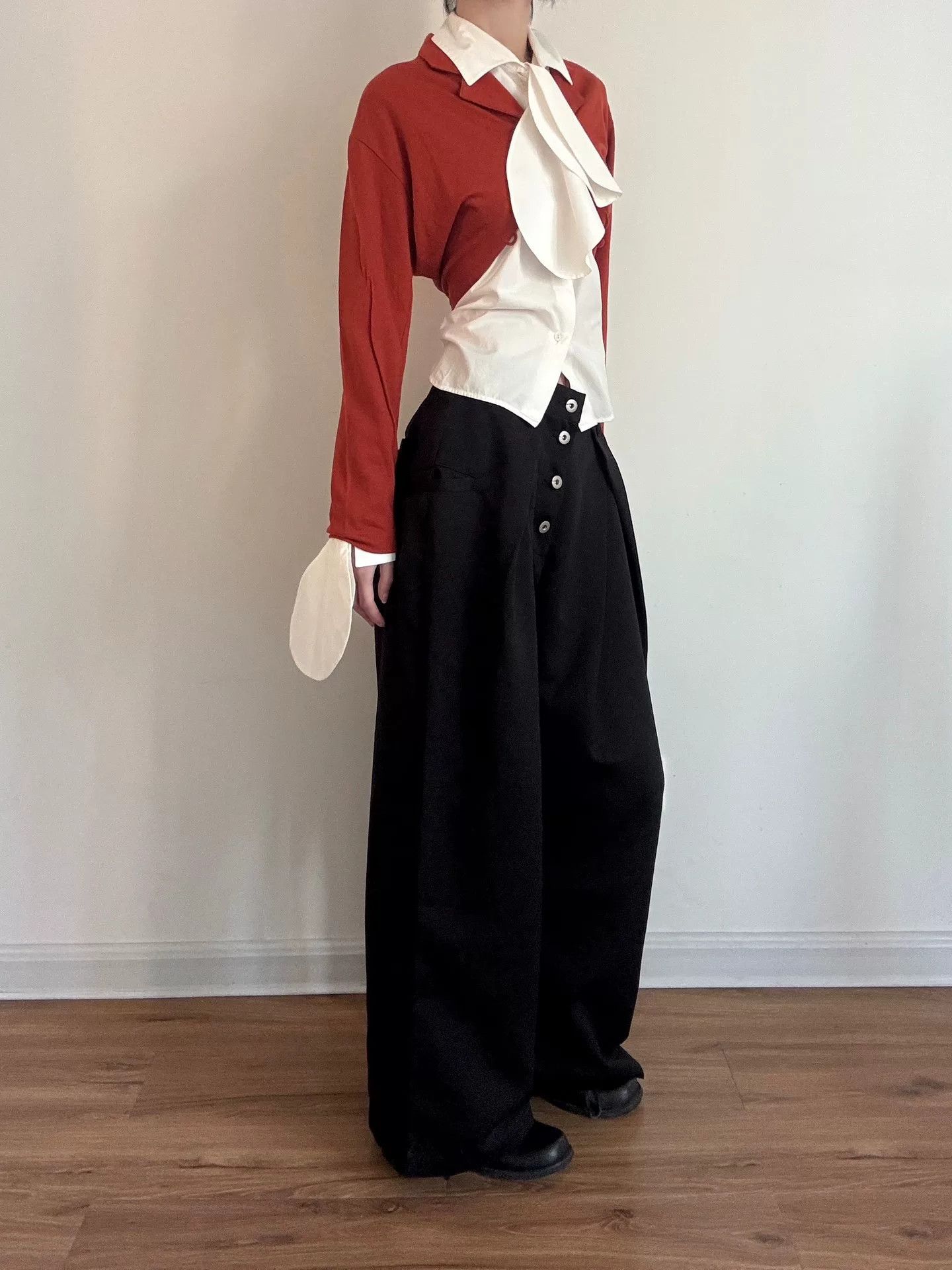 Rei Kawakubo CDG Tricot Red Wool Top Size M / US 6-8 / IT 42-44 - 1 Thumbnail