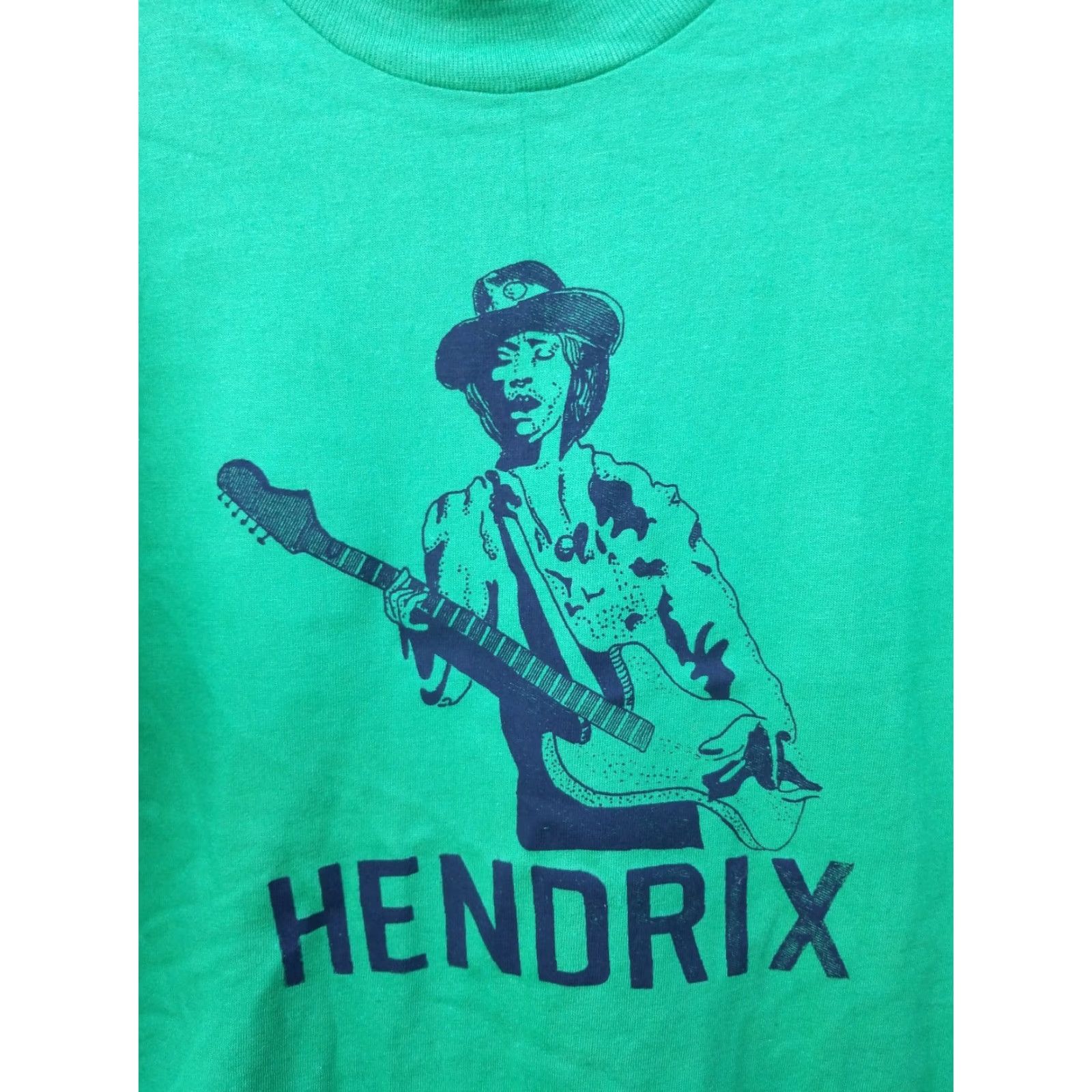 Vintage VINTAGE Jimi Hendrix DEADSTOCK ROCK Shirt Mens S Green 70s Graphic Tee Size US S / EU 44-46 / 1 - 2 Thumbnail