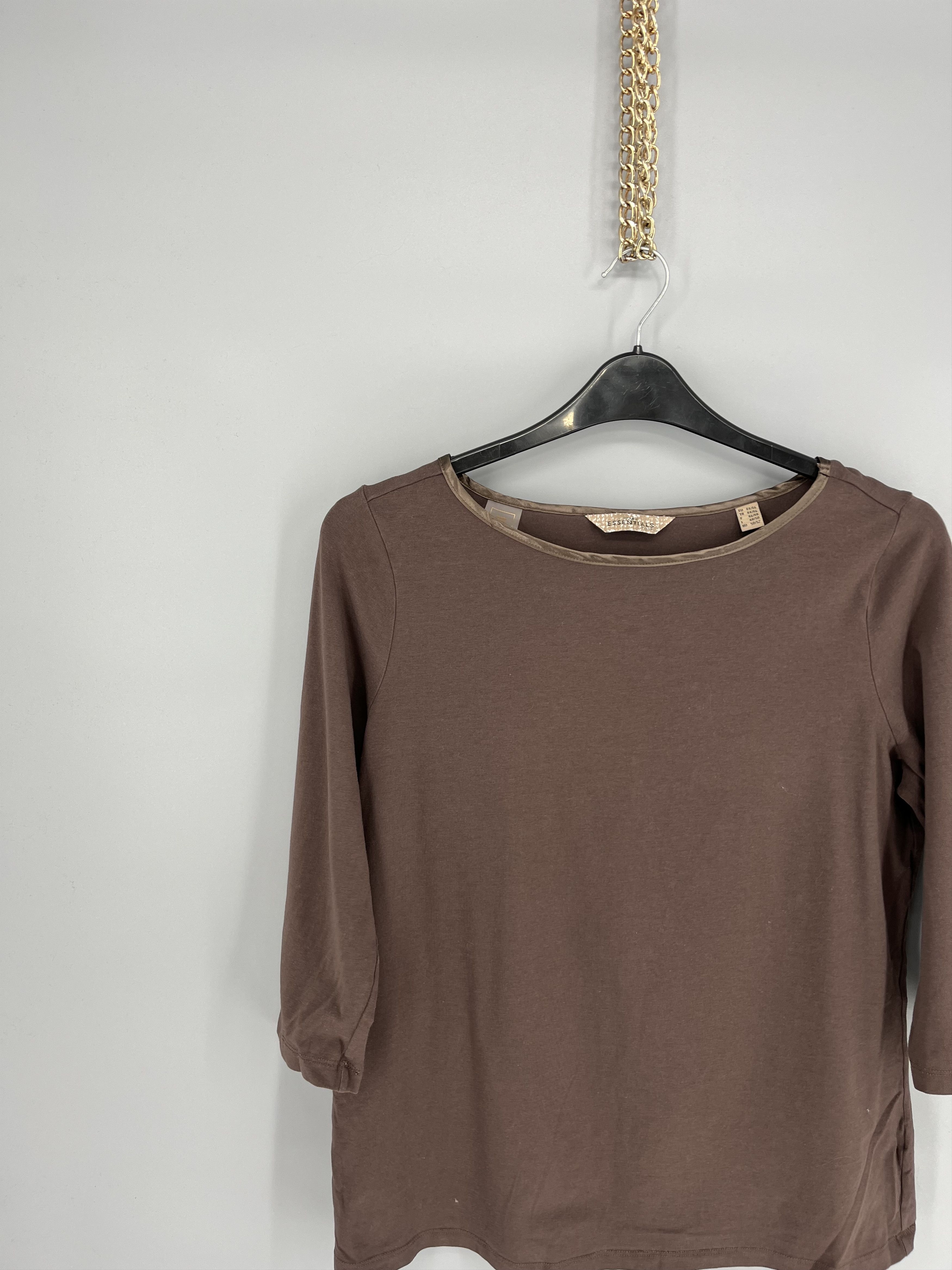 Vintage Vintage Fear of God Essentials Crew Neck Long Tshirt Tan Size XL / US 12-14 / IT 48-50 - 4 Thumbnail