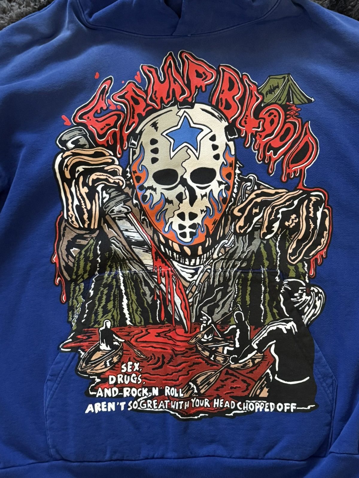 Warren Lotas Warren Lotas “Camp Blood” Hoodie - XXL Size US XXL / EU 58 / 5 - 2 Thumbnail