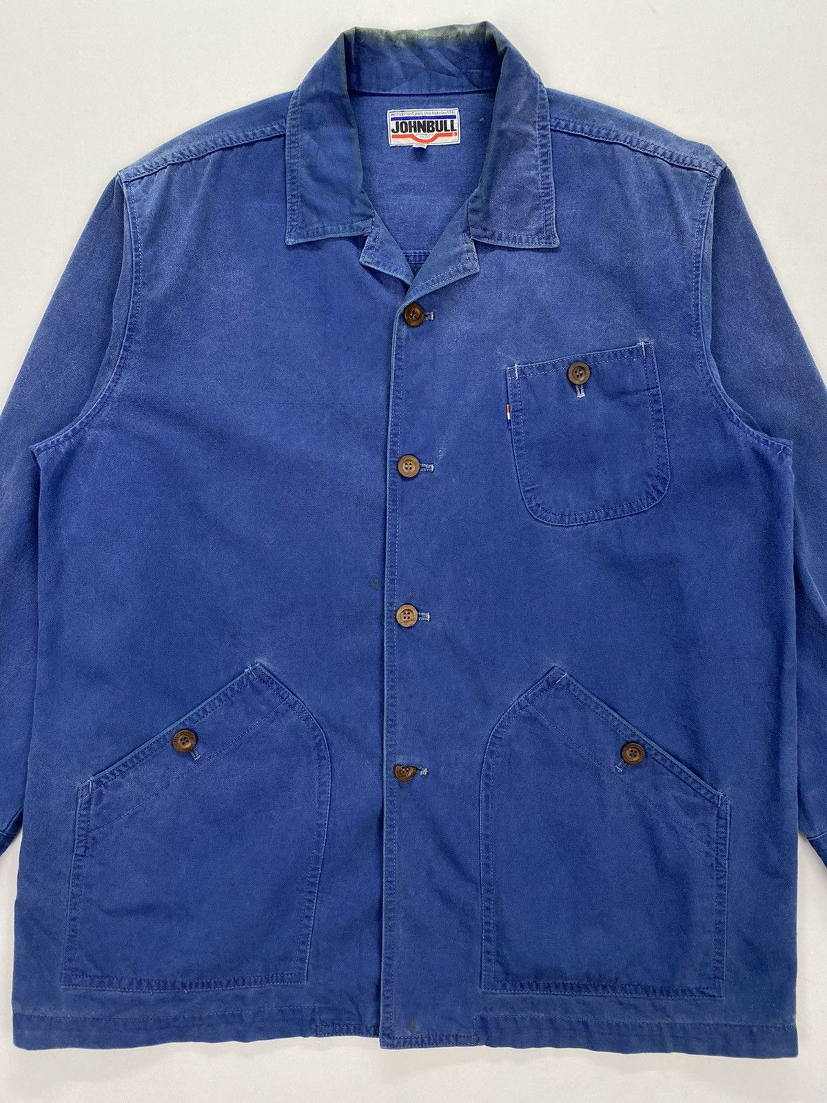 Japanese Brand Vintage Johnbull Dirty Distressed Workwear Jacket Size US M / EU 48-50 / 2 - 3 Thumbnail