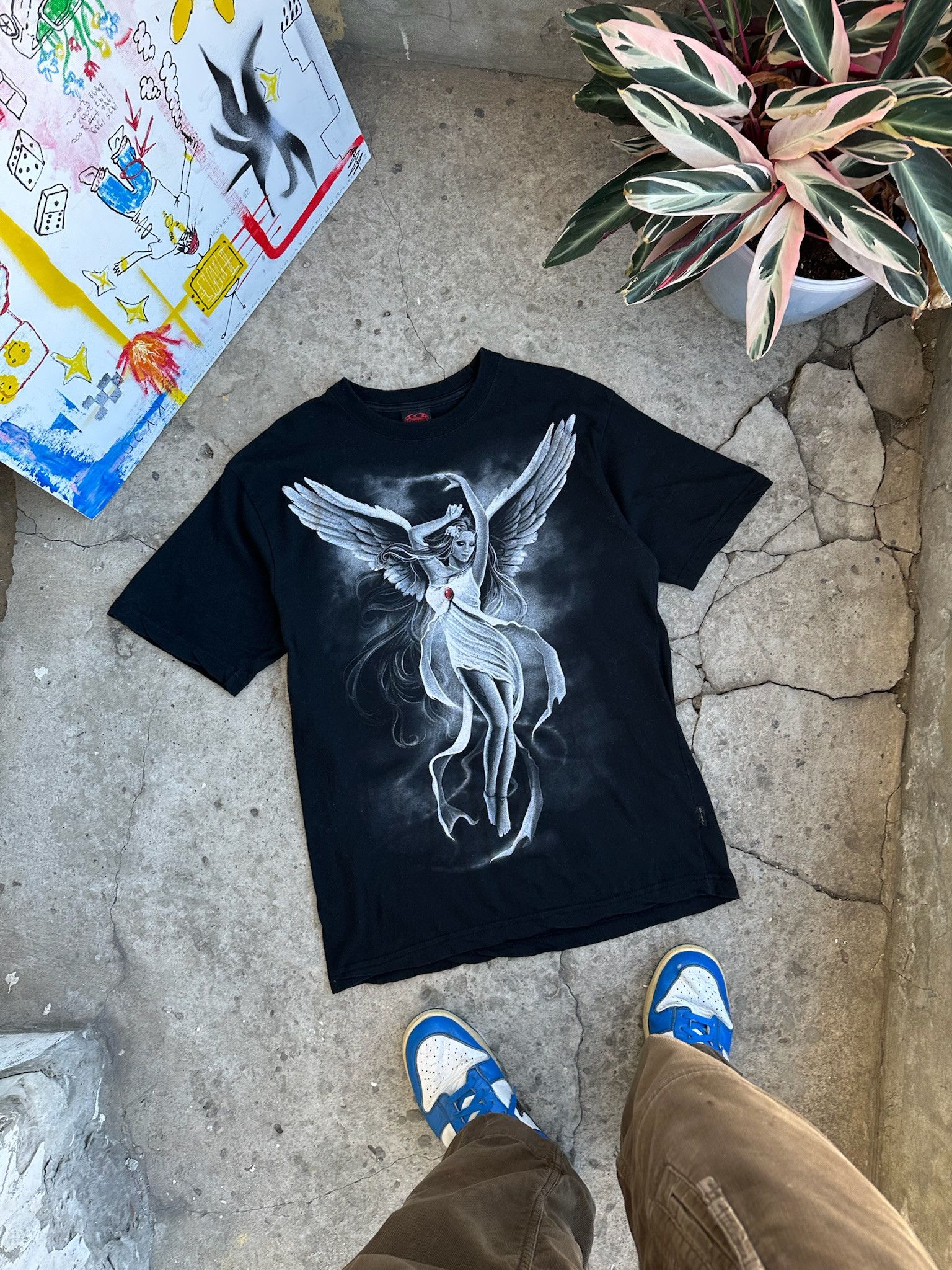 Band Tees Vintage Y2K Sexy ANGEL BROKE VAMP Girl Blood DEAD Horror Tee Size US L / EU 52-54 / 3 - 4 Thumbnail
