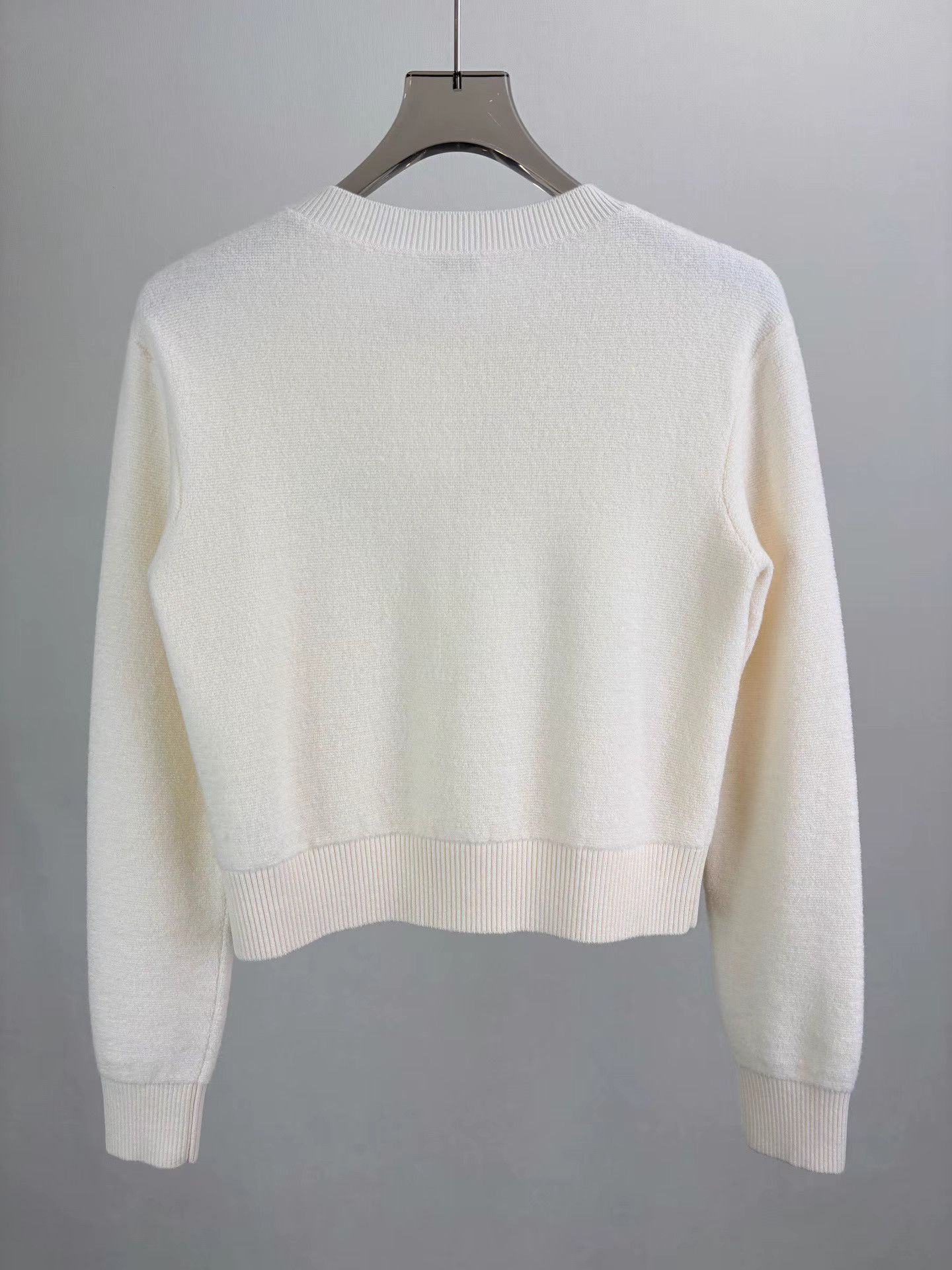 Loewe LOEWE White Wool Sweater Size S / US 4 / IT 40 - 2 Thumbnail