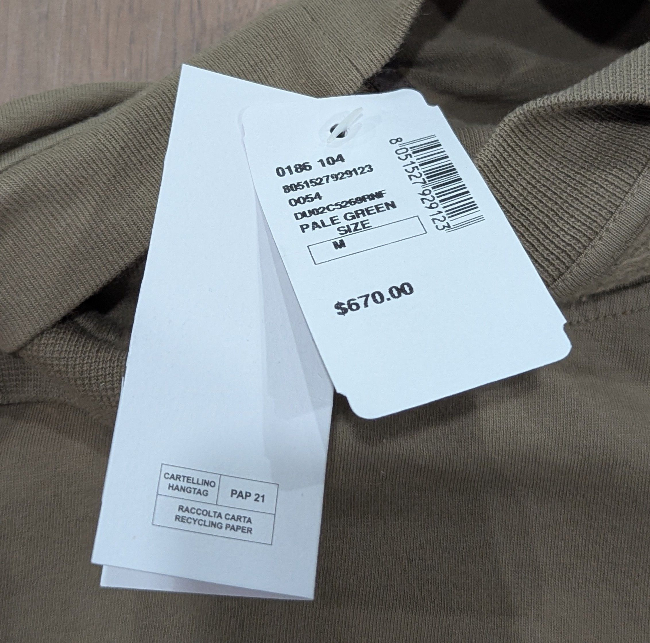 Rick Owens DRKSHDW RICK OWENS "Hustler" LS T-Shirt Pale Green M Size US M / EU 48-50 / 2 - 7 Thumbnail