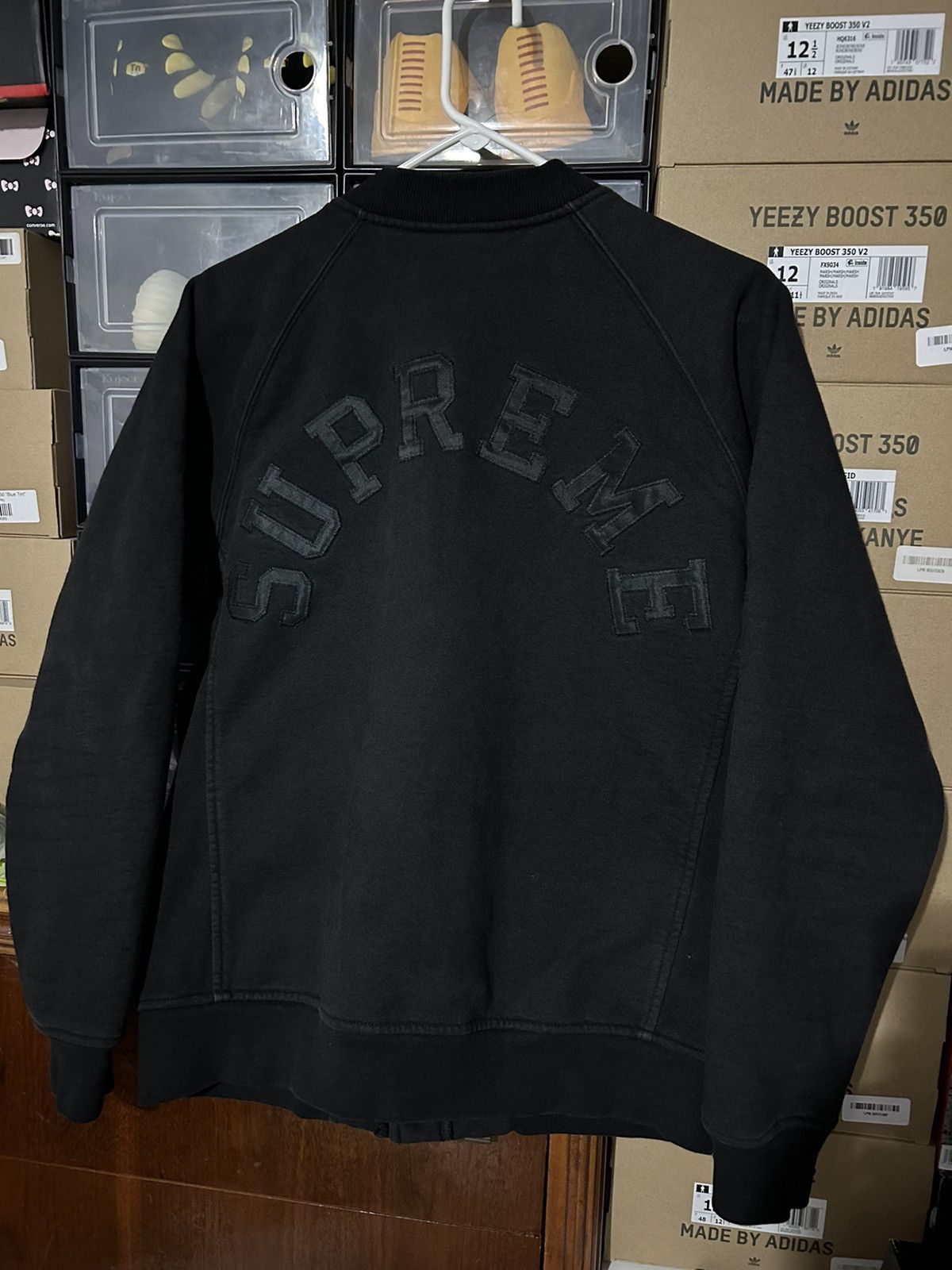 Supreme Supreme Snap Front Arc Logo Jacket Black FW13 size Medium Size US M / EU 48-50 / 2 - 4 Thumbnail