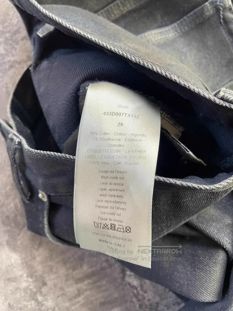 Dior Dior Dark blue paint splatter glitter stretch denim jeans Size US 29 - 9 Thumbnail