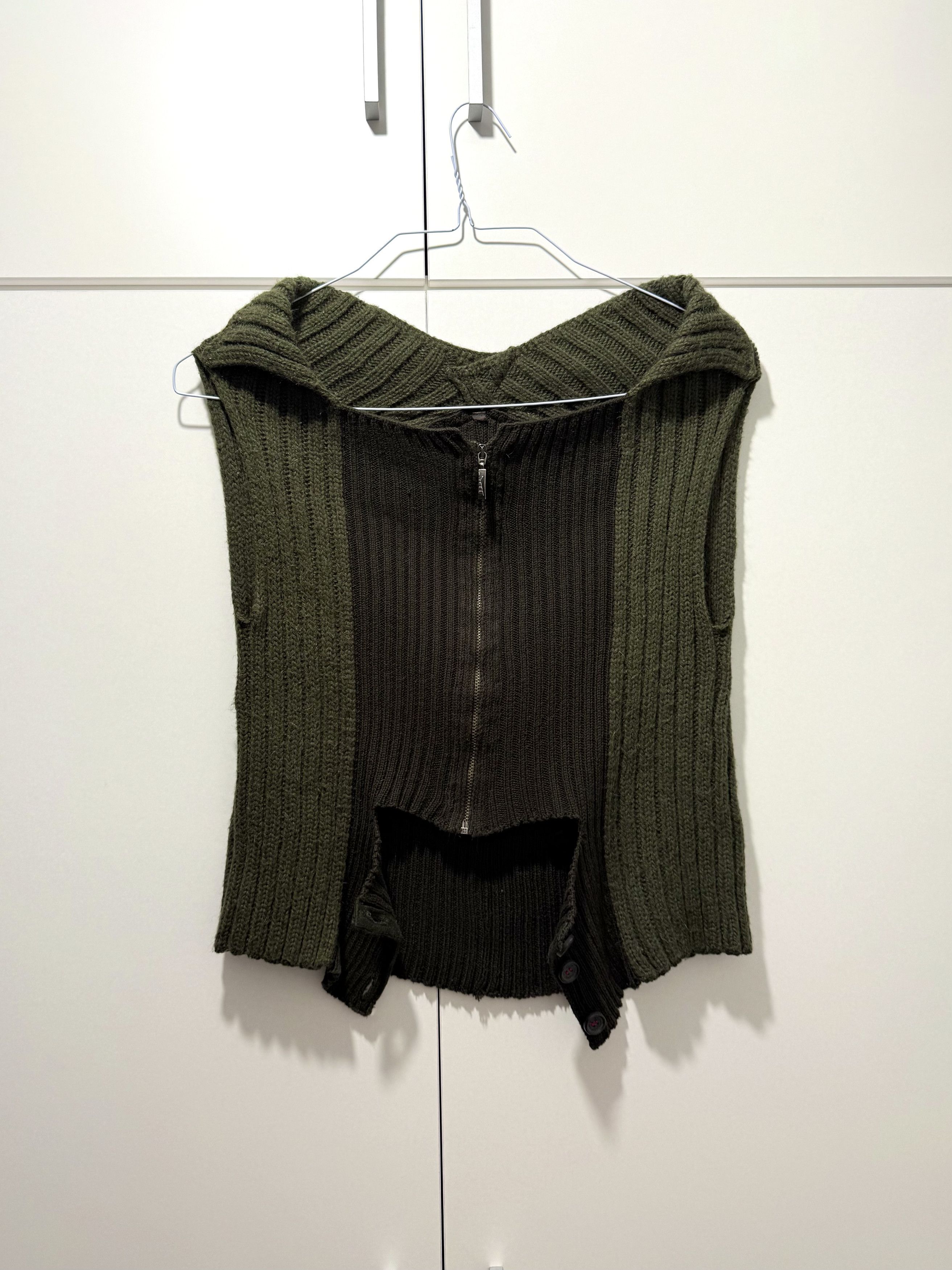 Cop Copine Vintage Cop Copine Knit Sleveless Zip Top Gilet (S-M) Size S / US 4 / IT 40 - 2 Thumbnail