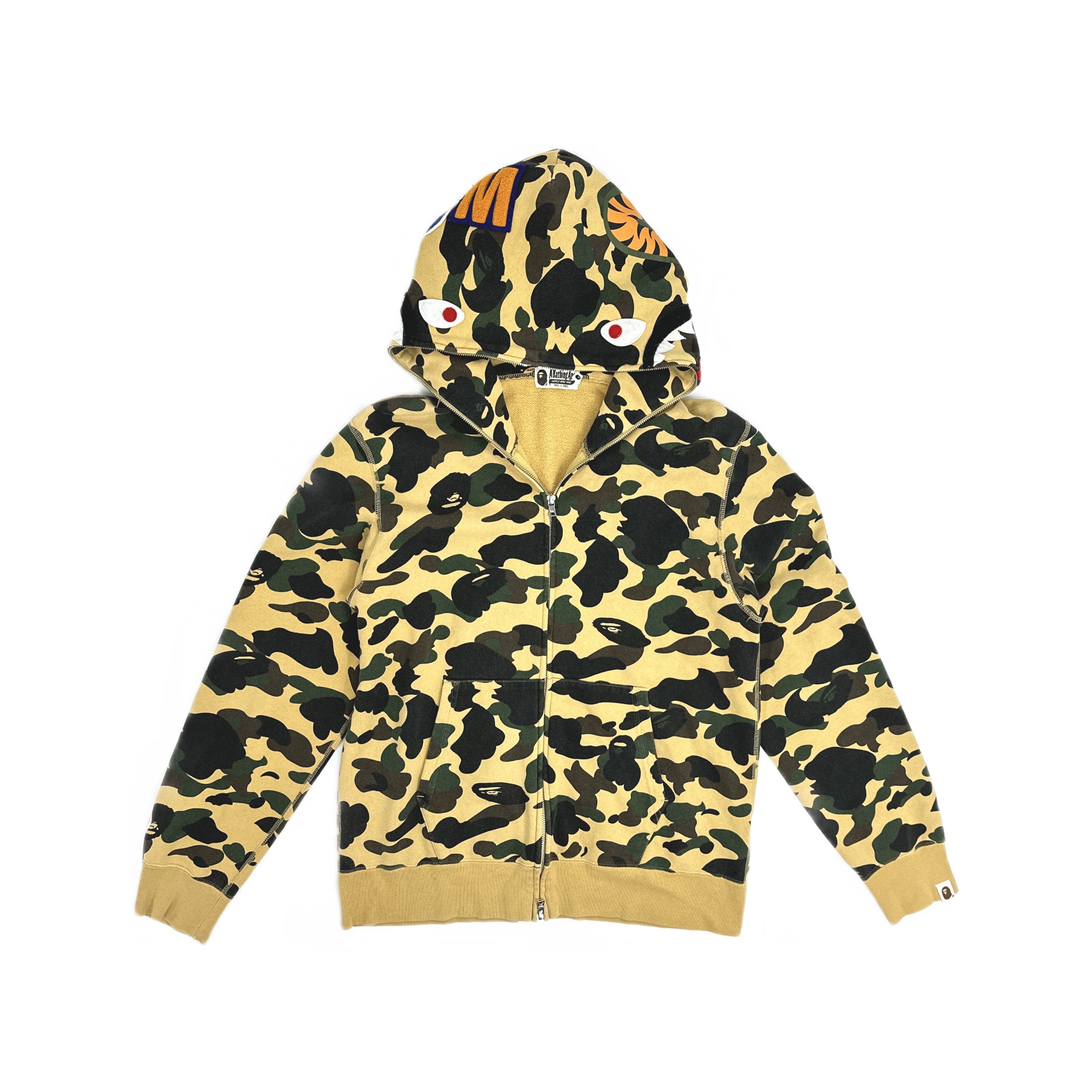 Bape A BATHING APE Camo Shark Full Zip Hoodie XL Size US XL / EU 56 / 4 - 1 Thumbnail