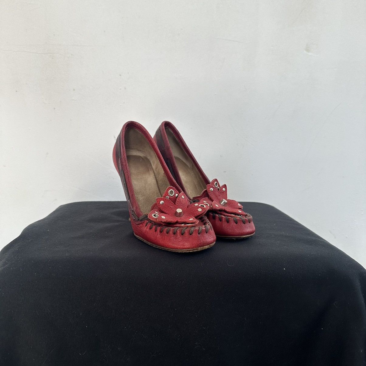 Miu Miu RARE MIU MIU archive ITALY BY PRADA HEELS Size US 6.5 / IT 36.5 - 2 Thumbnail