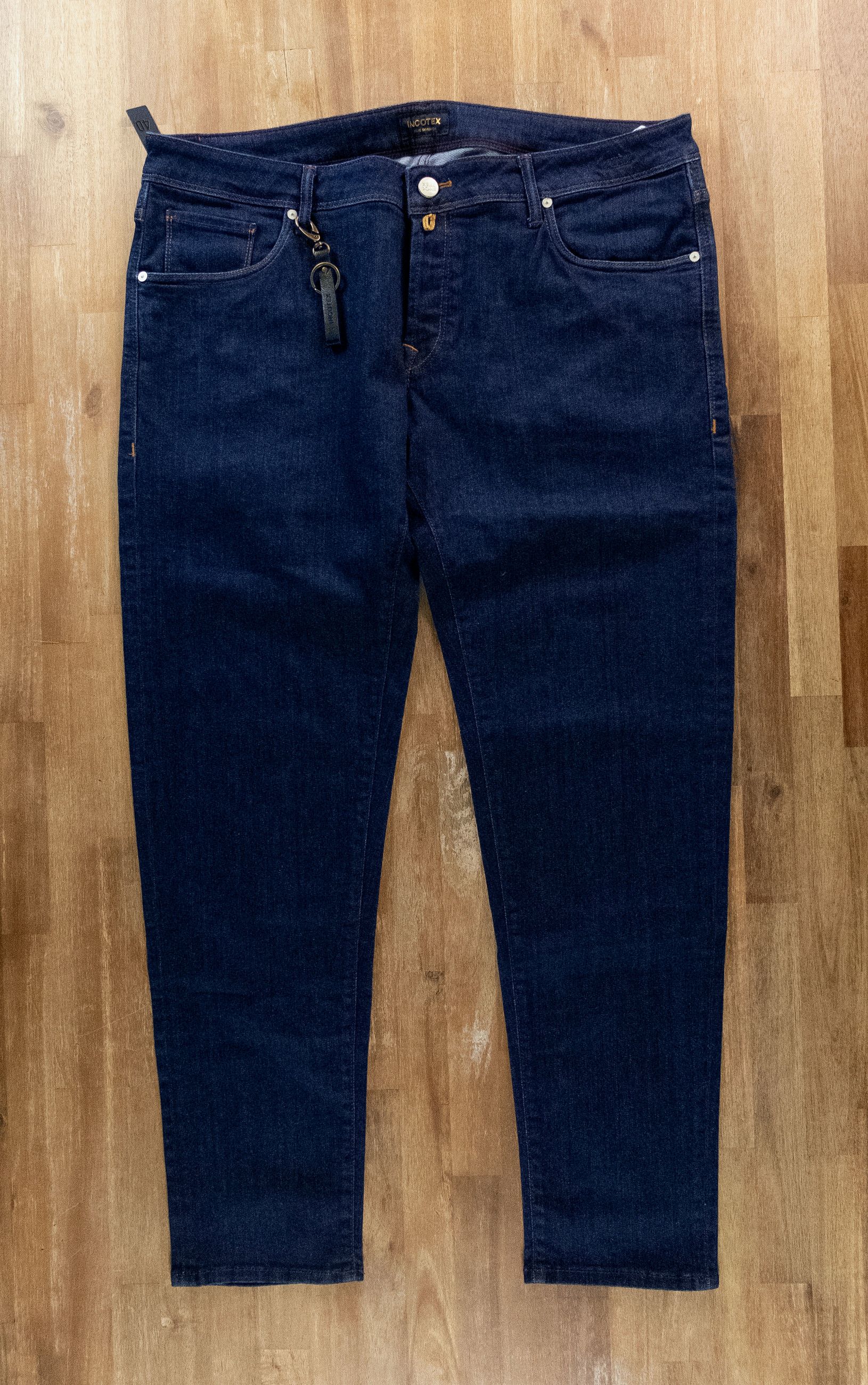 Incotex INCOTEX Blue Division tapered leg navy blue jeans Size 40 Size US 40 / EU 56 - 1 Thumbnail