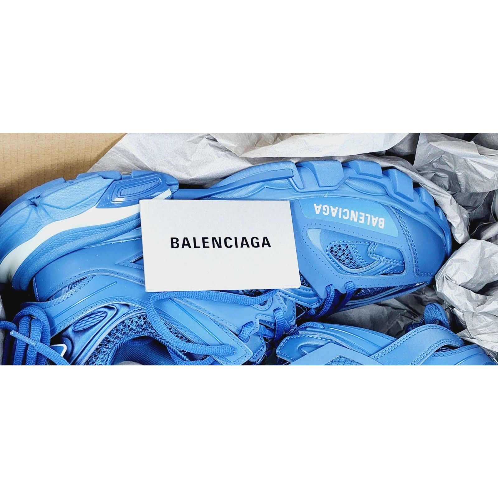 Balenciaga RRP$1042 BALENCIAGA Track Sneaker US7EU40 Blue LED Monocolor Size US 7 / EU 40 - 2 Thumbnail