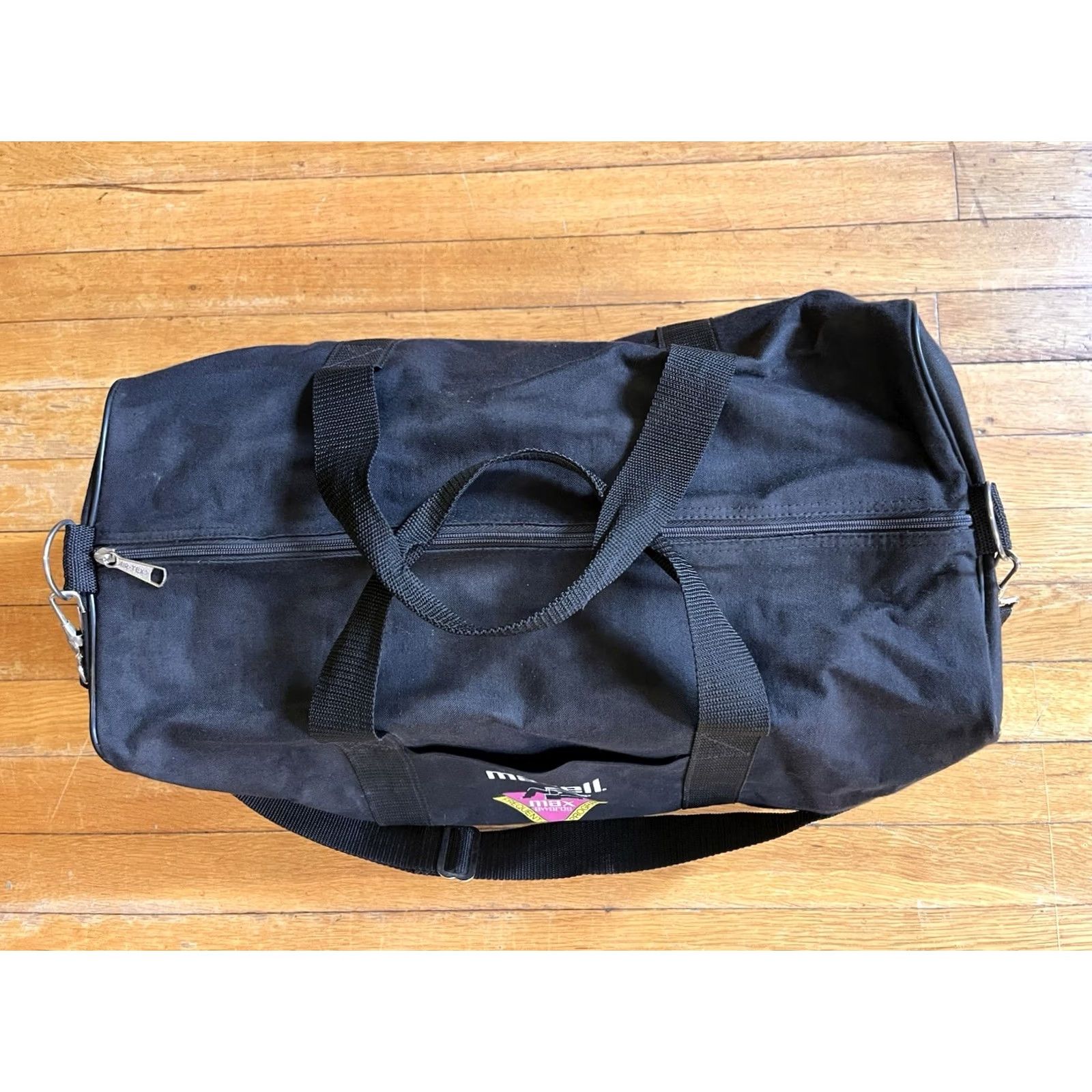 Vintage VINTAGE Air-Tex Duffel Bag Black 80s 90s Music Maxi ? Size ONE SIZE - 3 Thumbnail