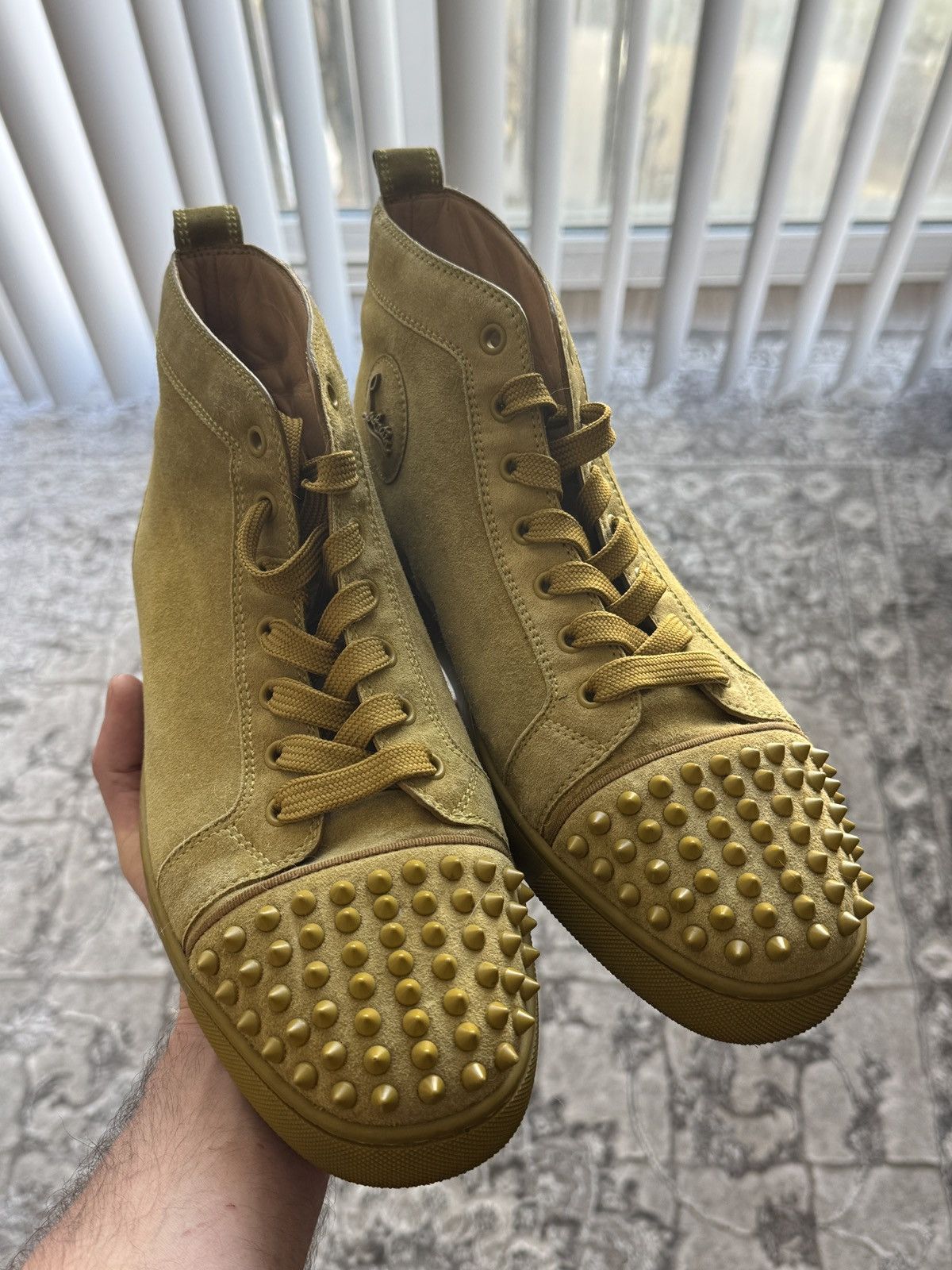 Christian Louboutin Christian Louboutin high-top Spiked Sneakers Size US 9 / EU 42 - 2 Thumbnail