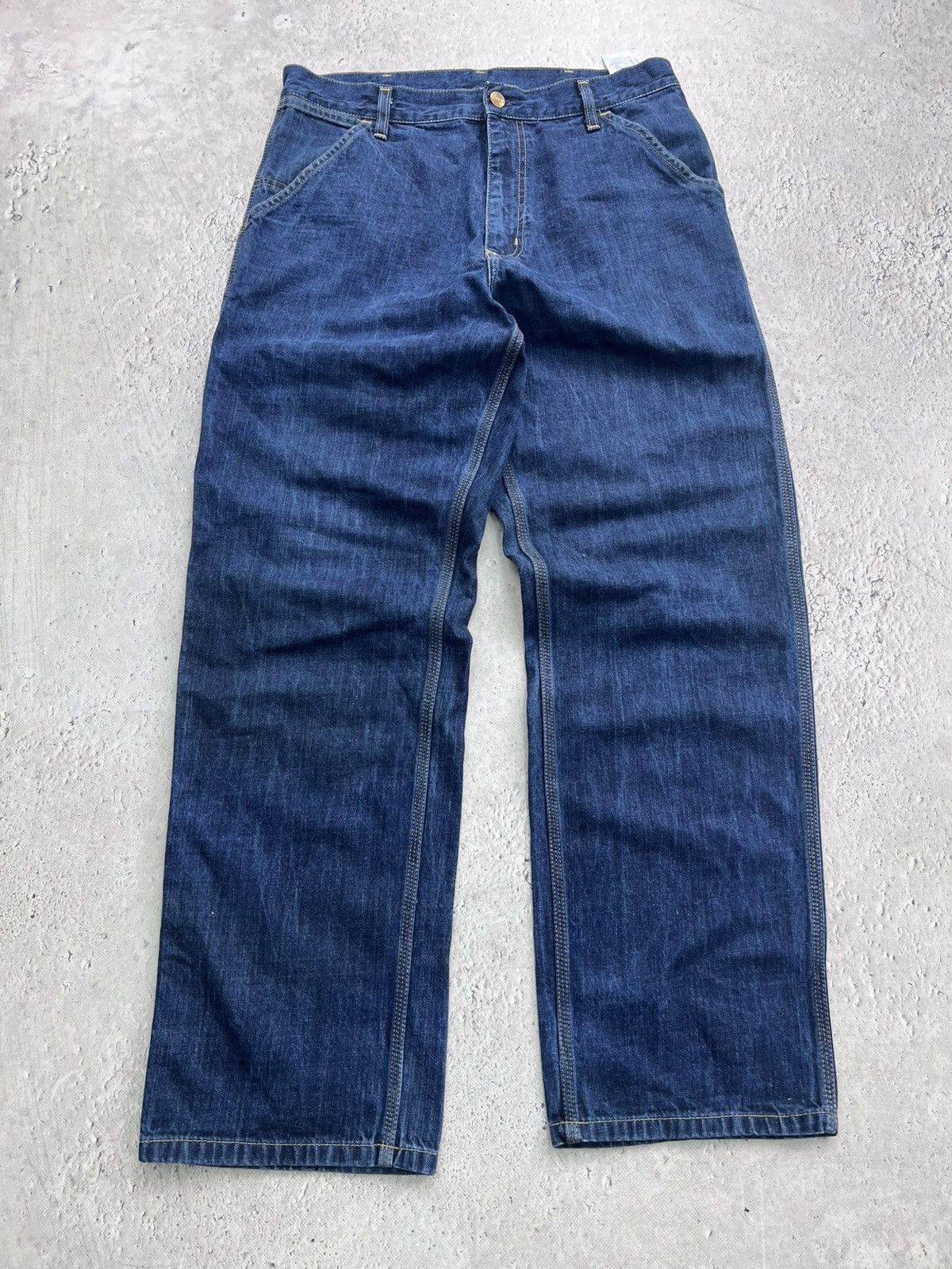 Carhartt × Vintage Vintage Carhartt Double Knee Pants Black Faded Distressed Size US 30 / EU 46 - 3 Thumbnail