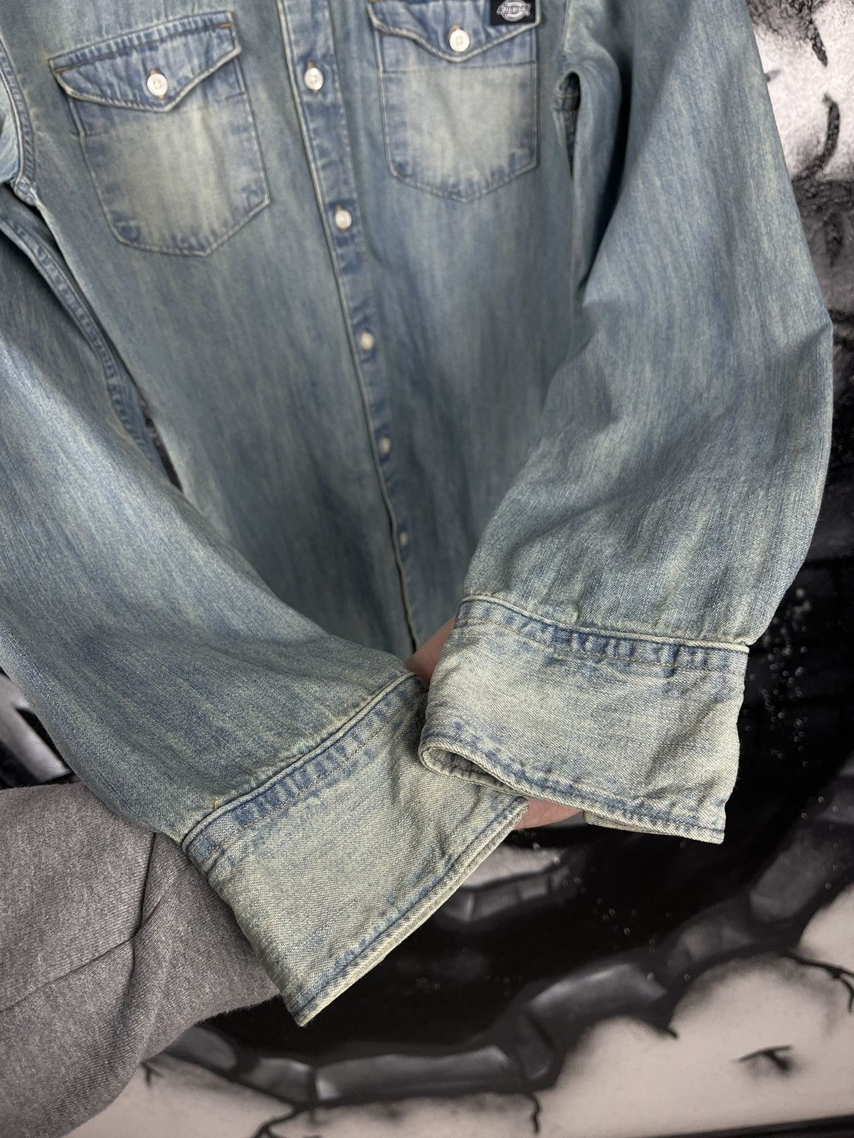 Dickies × Vintage Dickies Denim Shirt Button Up Men’s Size S Size US S / EU 44-46 / 1 - 8 Thumbnail