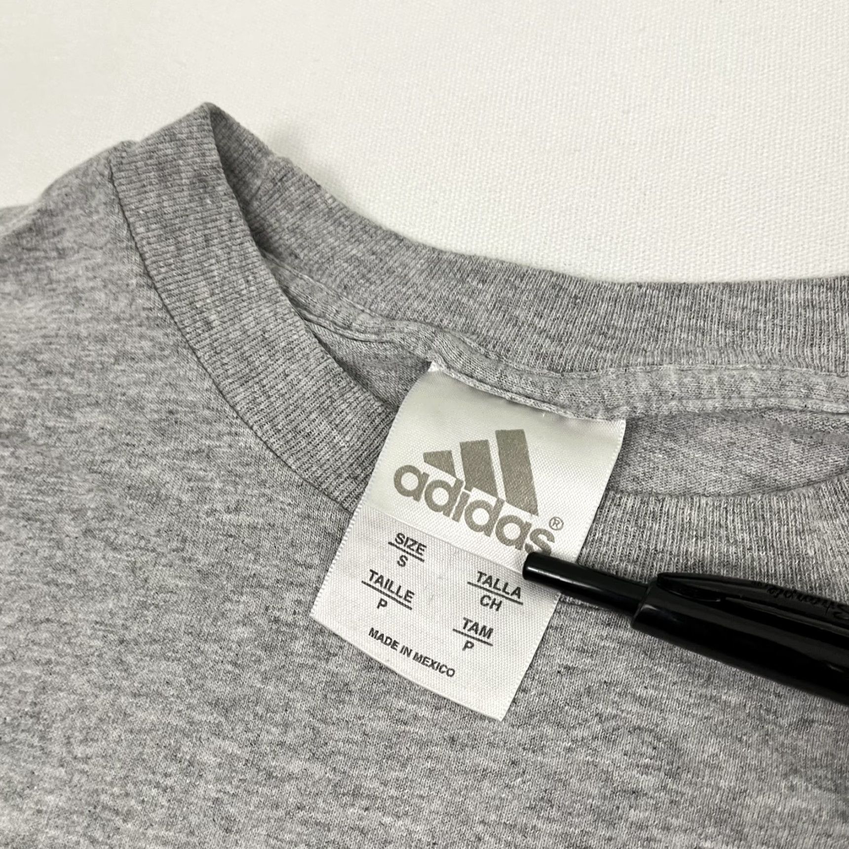 Adidas VINTAGE adidas Shirt Mens Small Gray Soccer Big Logo Retro Graphic Tee Long Sleeve Size US S / EU 44-46 / 1 - 3 Thumbnail