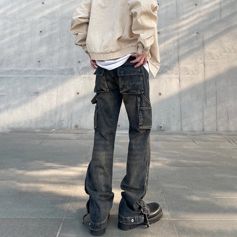 Japanese Brand × Vintage Cargo Jeans Men Streetwear Autumn Casual Fashion Size US 30 / EU 46 - 3 Thumbnail