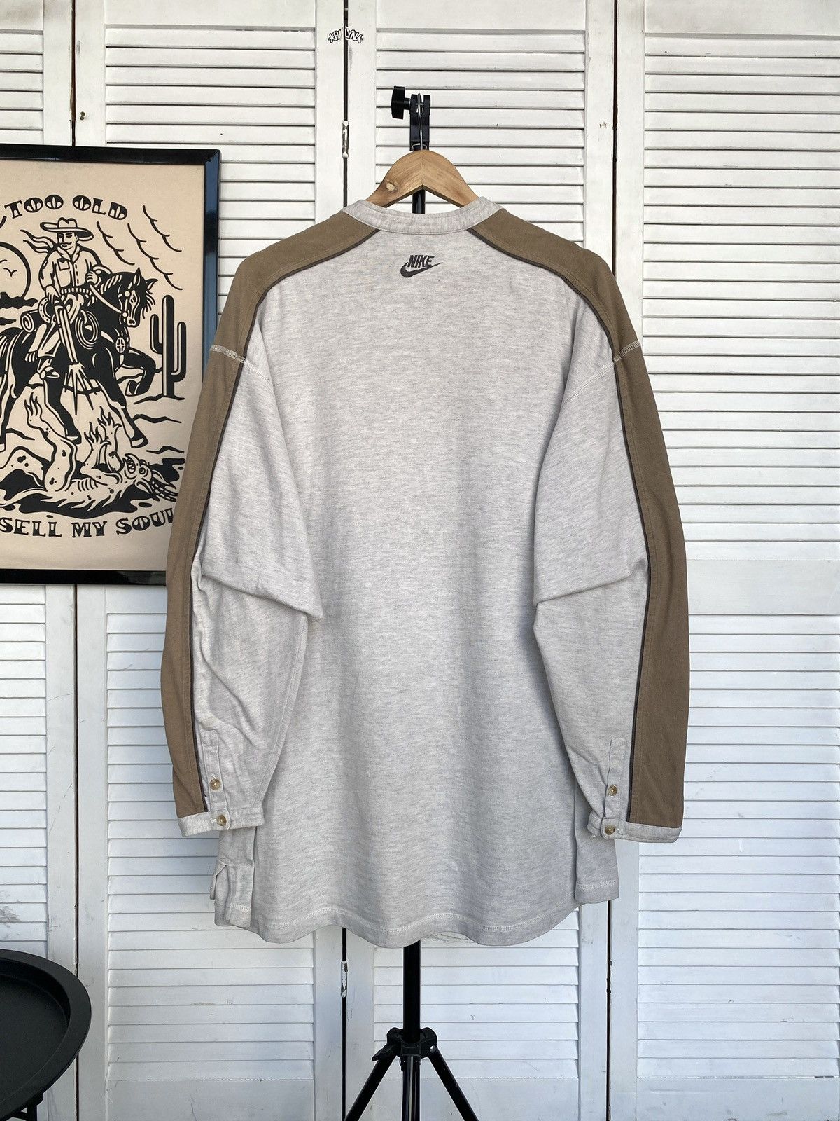 Nike × Vintage Nike Vintage 72 Travis Scott Button Up Long Sleeve Y2K Size US XL / EU 56 / 4 - 2 Thumbnail