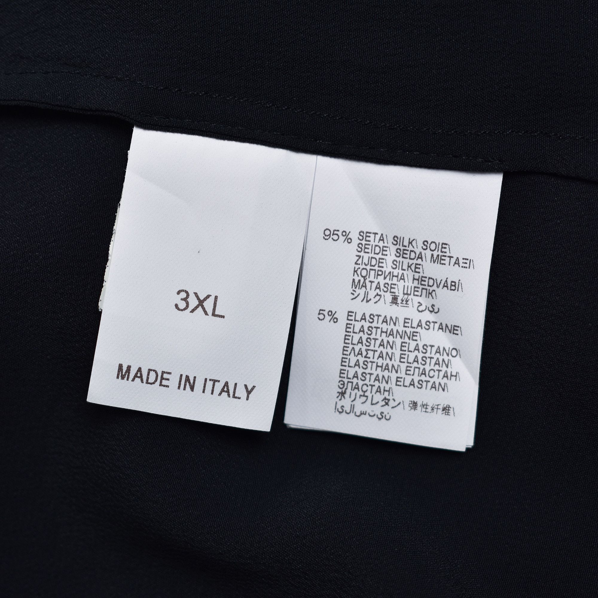 Brunello Cucinelli *BNWOT* BRUNELLO CUCINELLI SILK L/S Blouse NAVY Size XL / US 12-14 / IT 48-50 - 5 Thumbnail